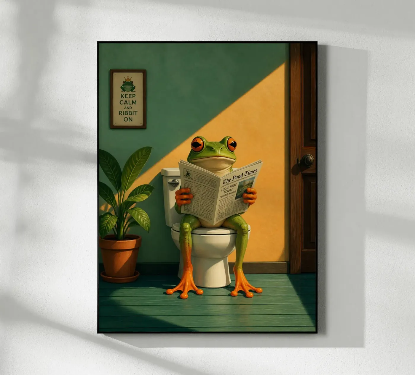 Reading Frog plexiglas de Dayitakshara