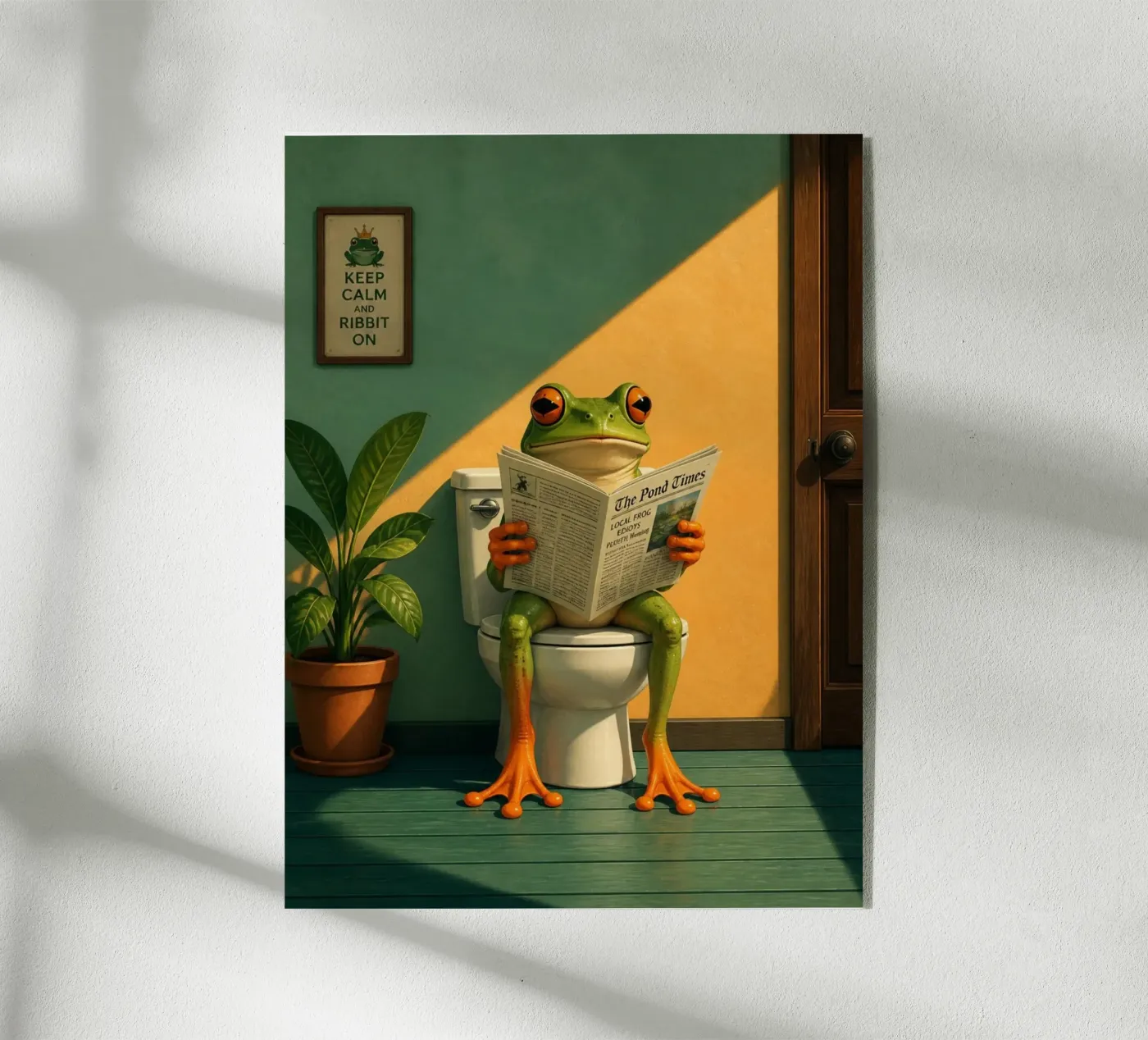 Reading Frog plexiglas de Dayitakshara