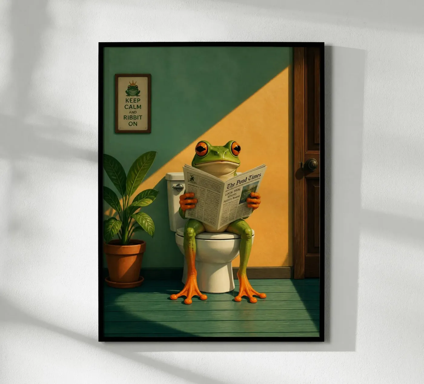 Reading Frog poster de Dayitakshara
