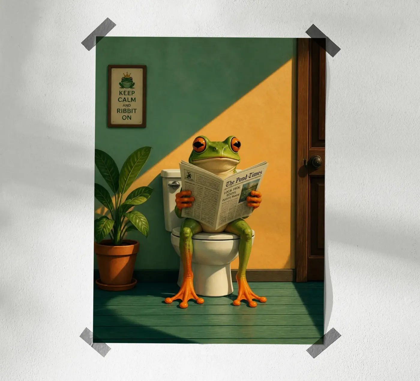 Reading Frog poster de Dayitakshara