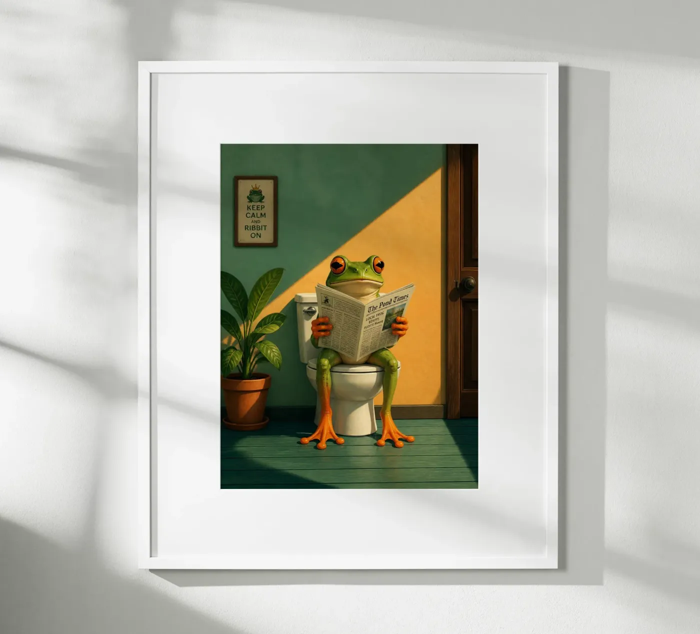Reading Frog poster de Dayitakshara