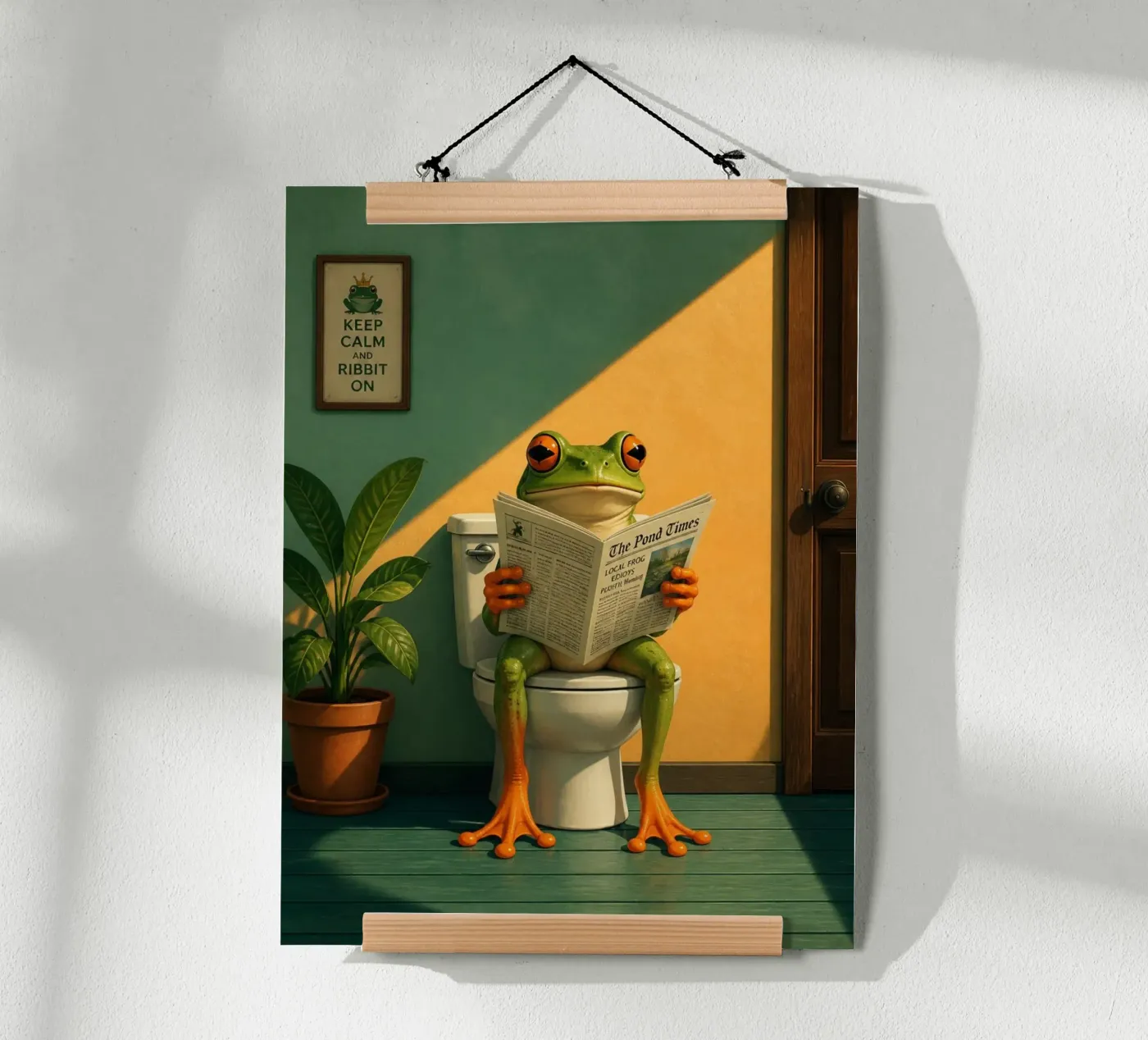 Reading Frog poster de Dayitakshara