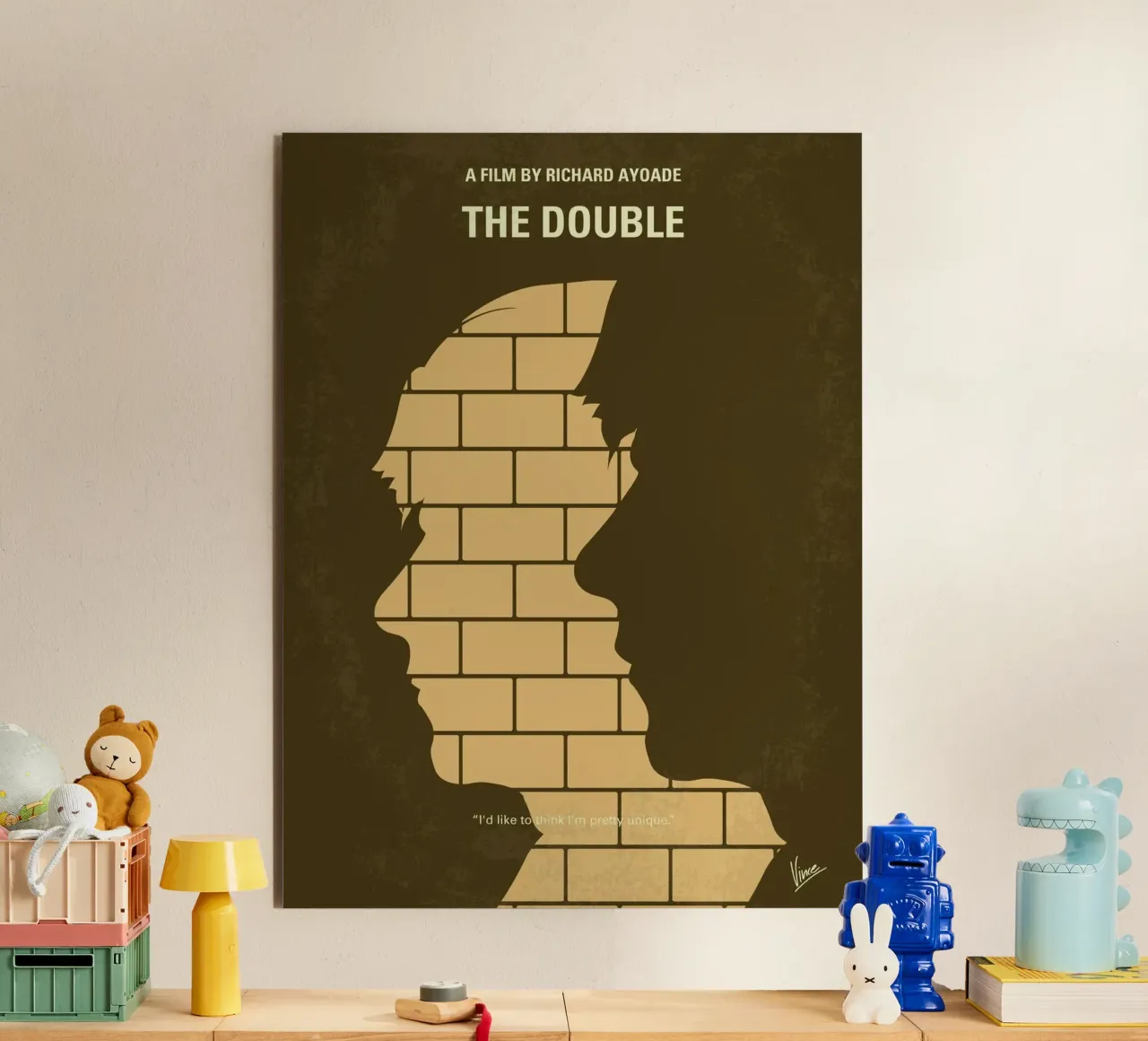 No936 My The Double minimal movie poster alluminio dibond da Chungkong
