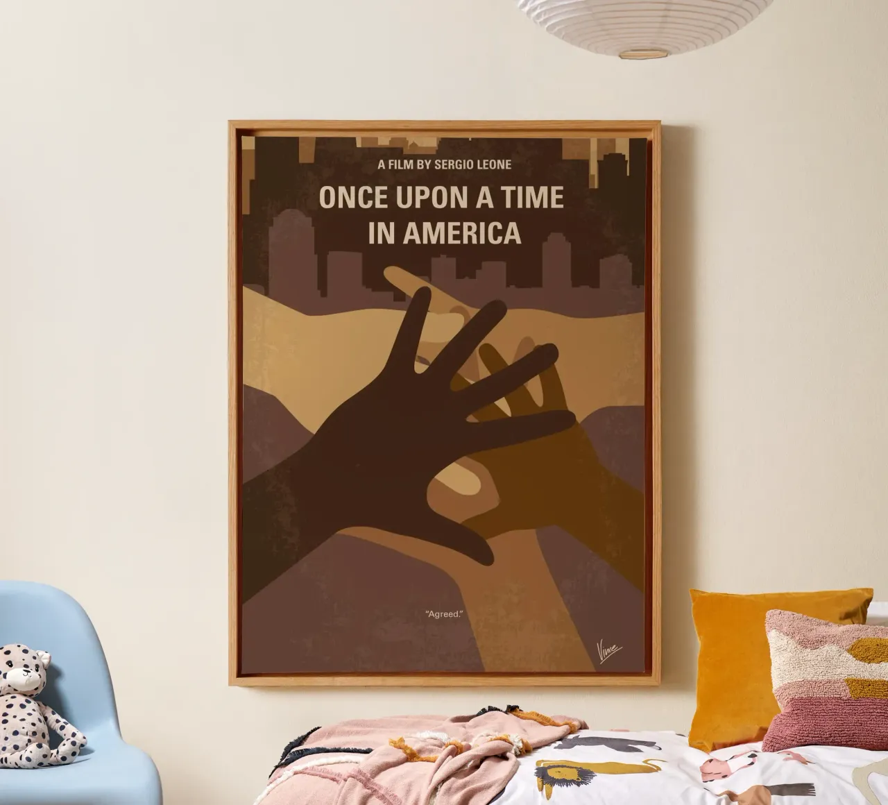 No942 My Once Upon a Time in America minimal movie poster tela con Cornice a cassetta da Chungkong