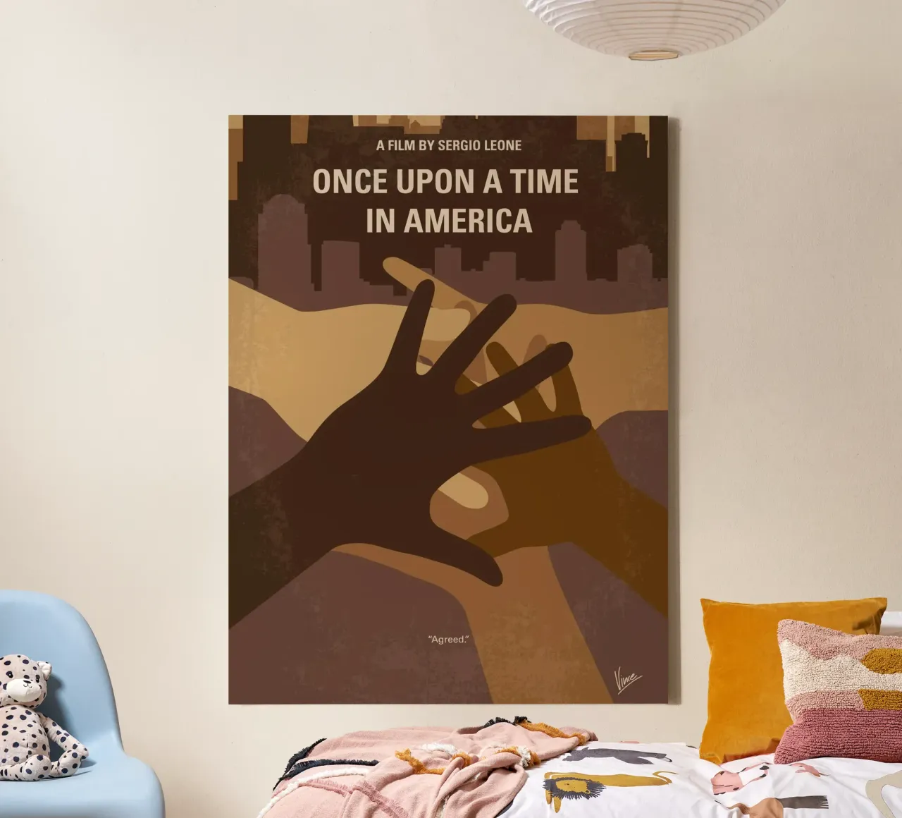 No942 My Once Upon a Time in America minimal movie poster tela con Cornice a cassetta da Chungkong