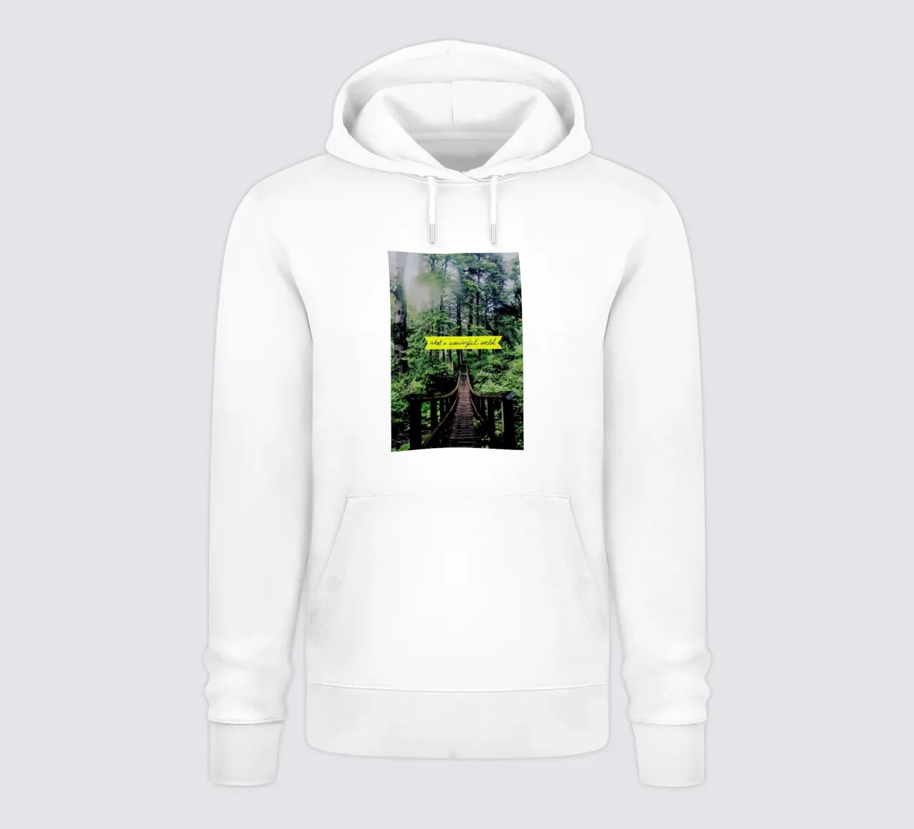 What a Wonderful World sudadera con capucha de Leah Flores