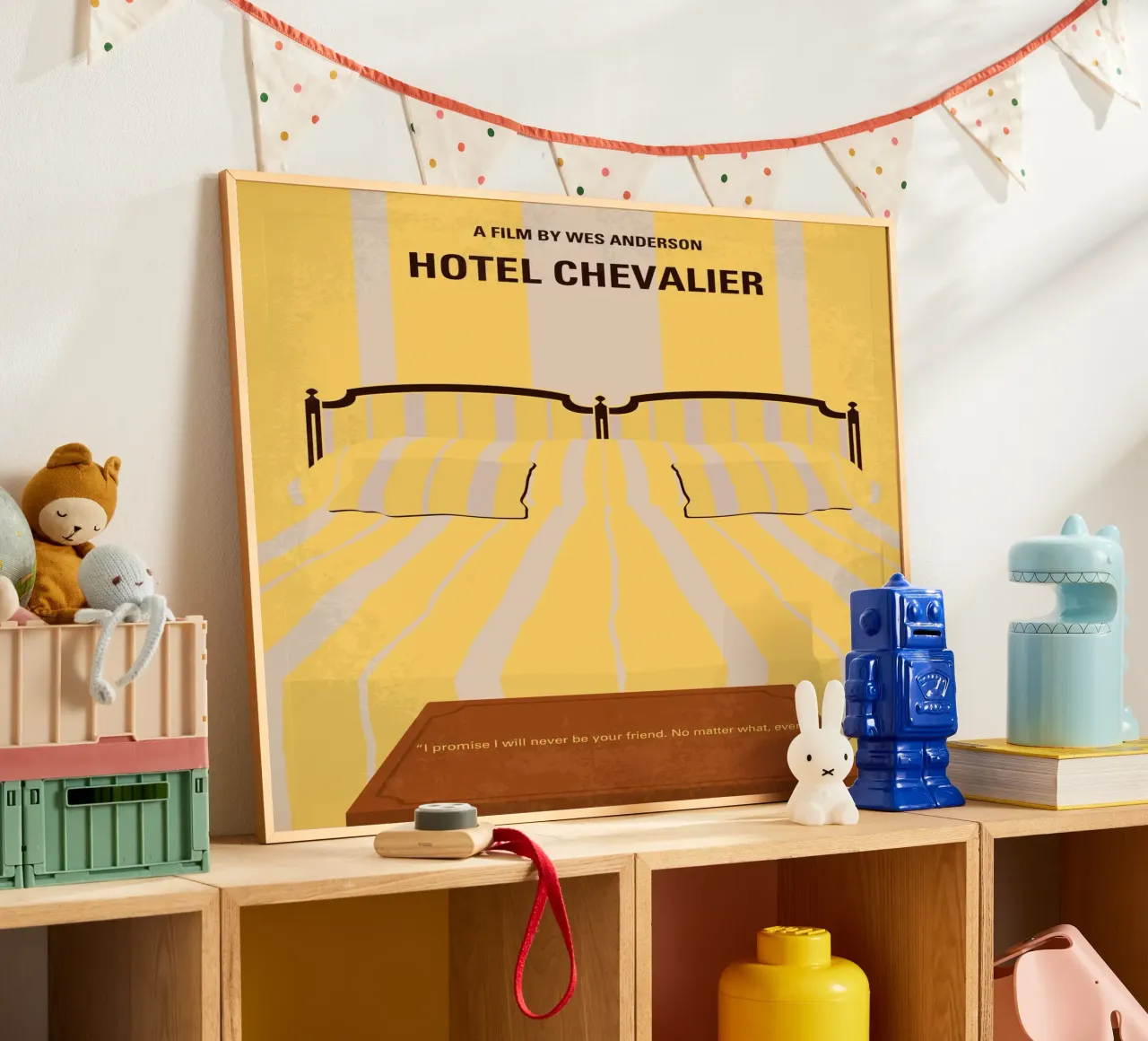 No943 My Hotel Chevalier minimal movie poster Hahnemühle von Chungkong