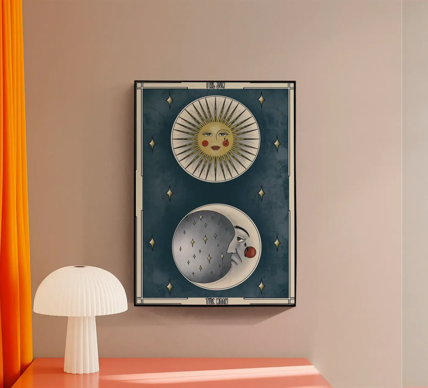 Tarot Sonne Mond plexiglass da AtelierTamtam