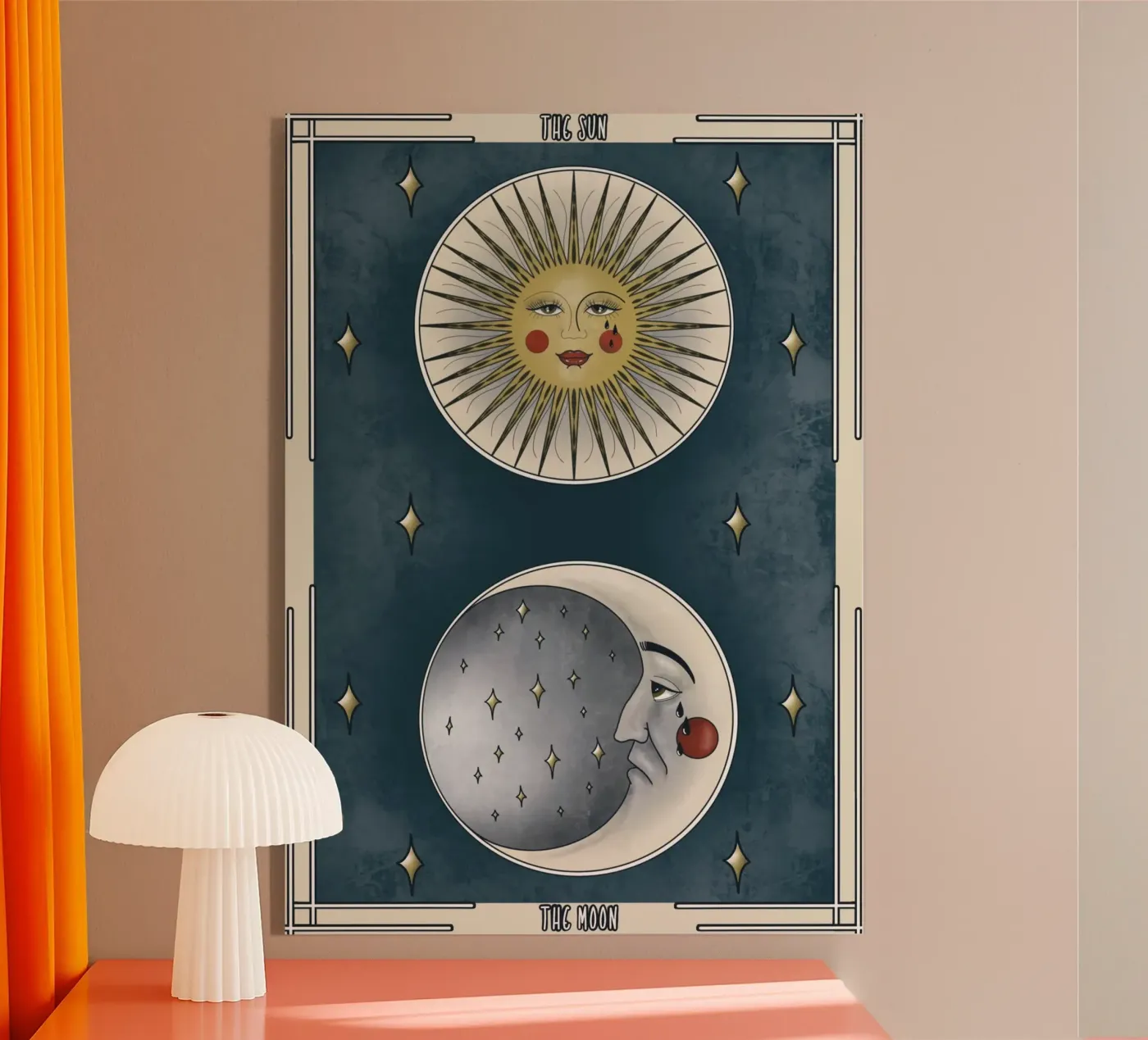 Tarot Sonne Mond plexiglass da AtelierTamtam