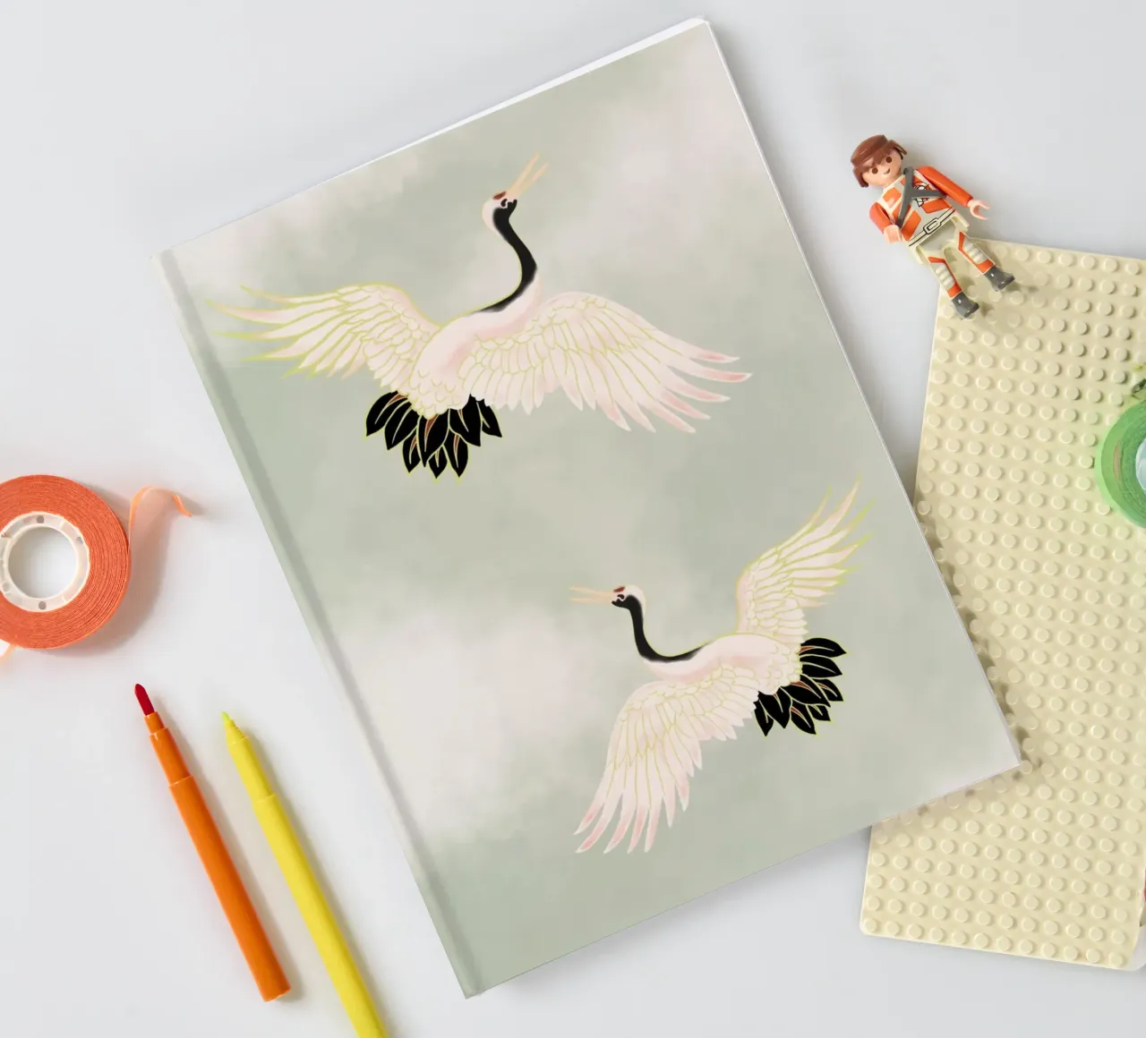 Kraniche notebook by AtelierTamtam