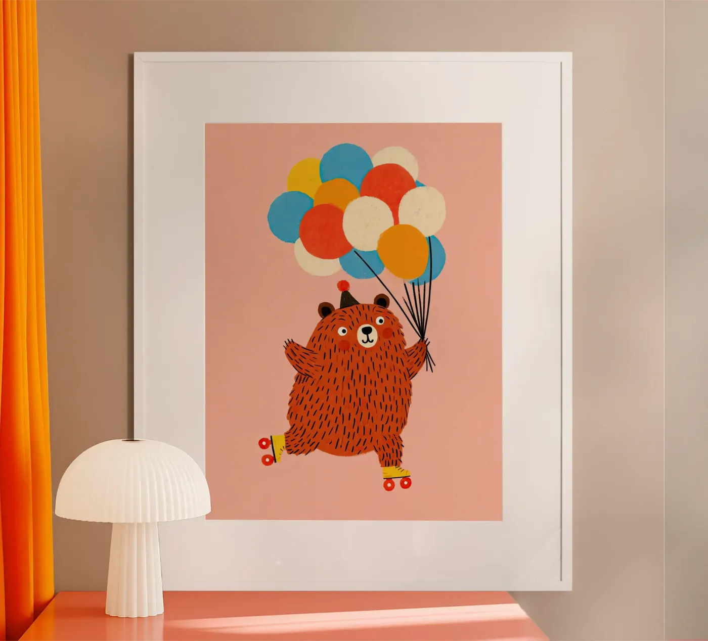 Birthday Bear poster by Zuno