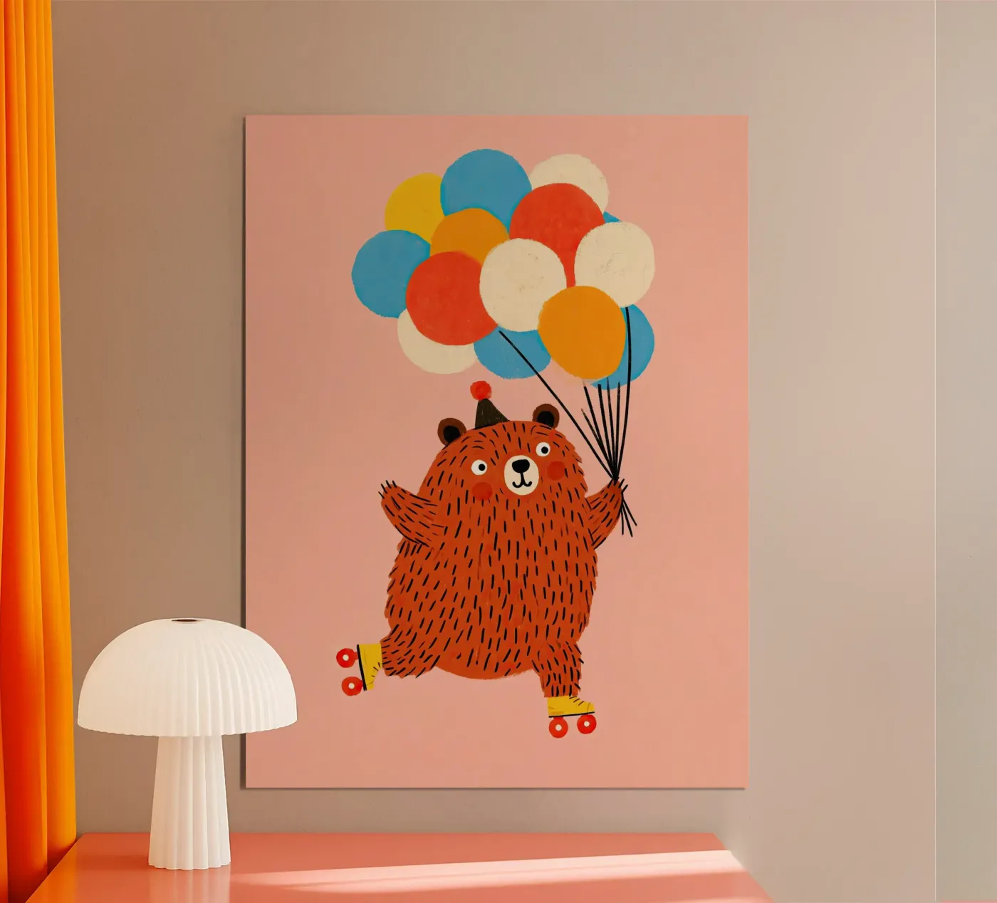 Birthday Bear poster by Zuno