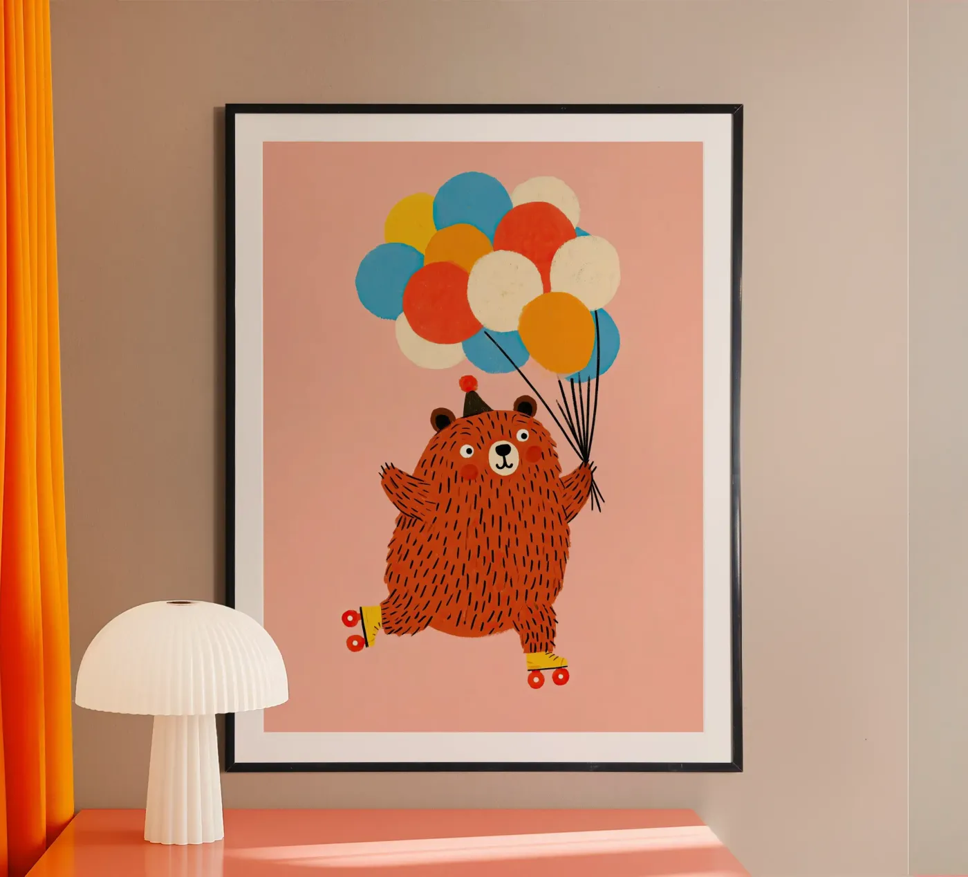 Birthday Bear poster by Zuno