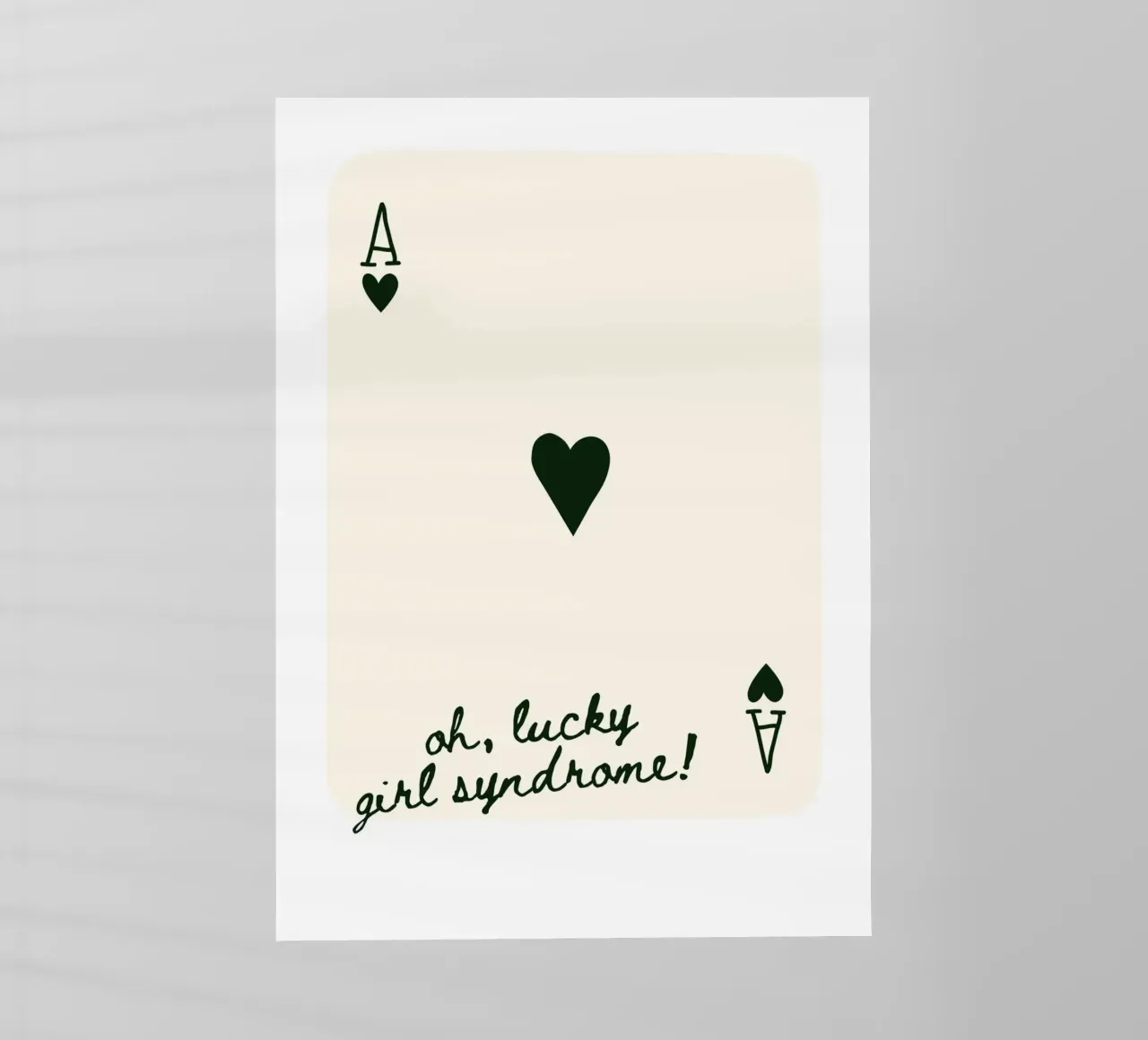 Ace Card Print Impresiones Artísticas de Moda lámina retroiluminada de pdigitalprints