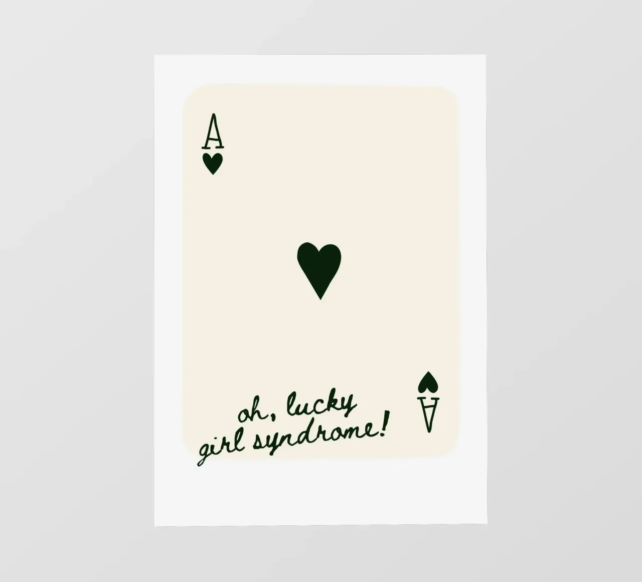 Ace Card Print Trendy Wandkunstdrucke PVC Plane von pdigitalprints