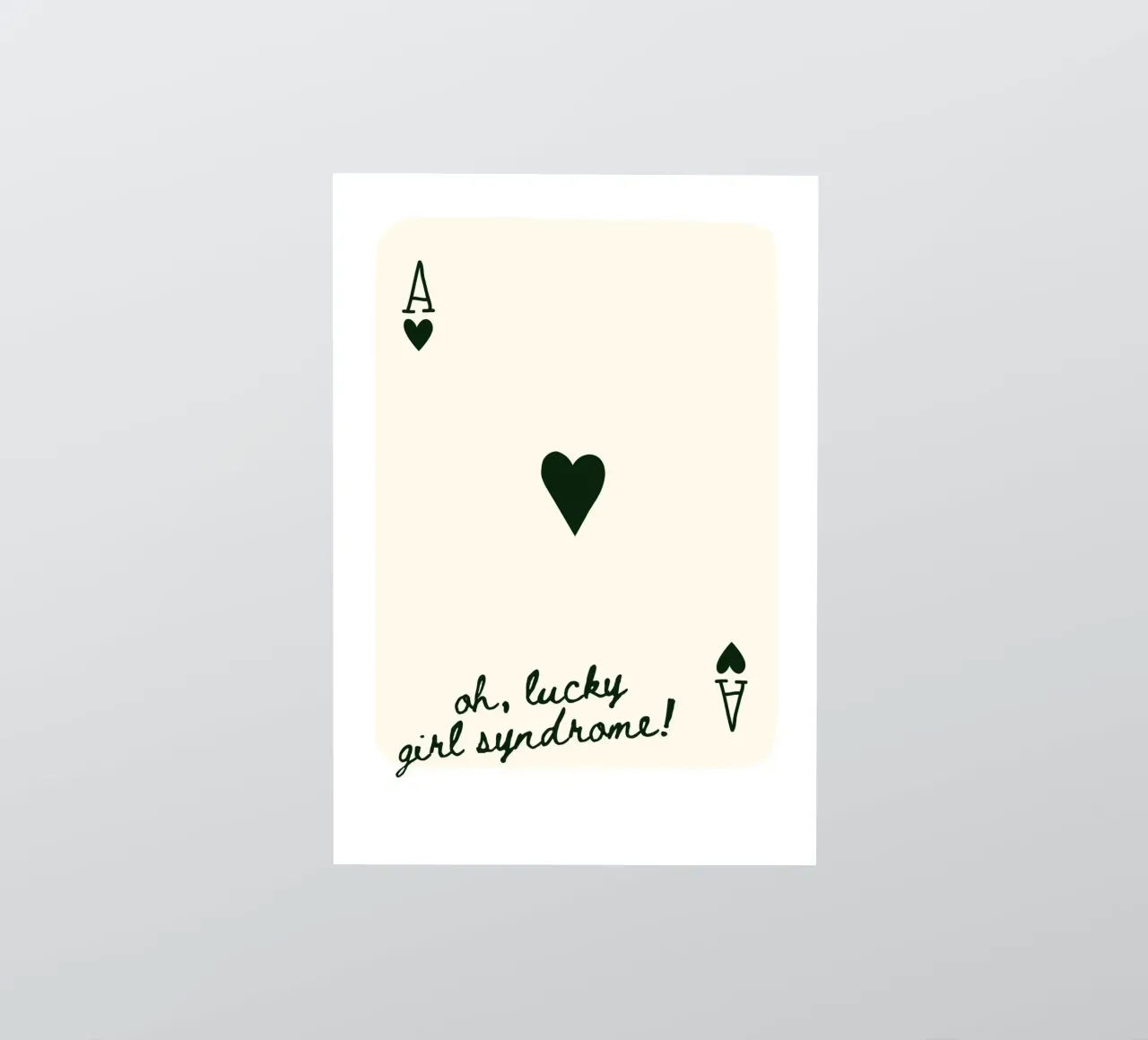 Ace Card Print Trendy Wandkunstdrucke Sticker von pdigitalprints