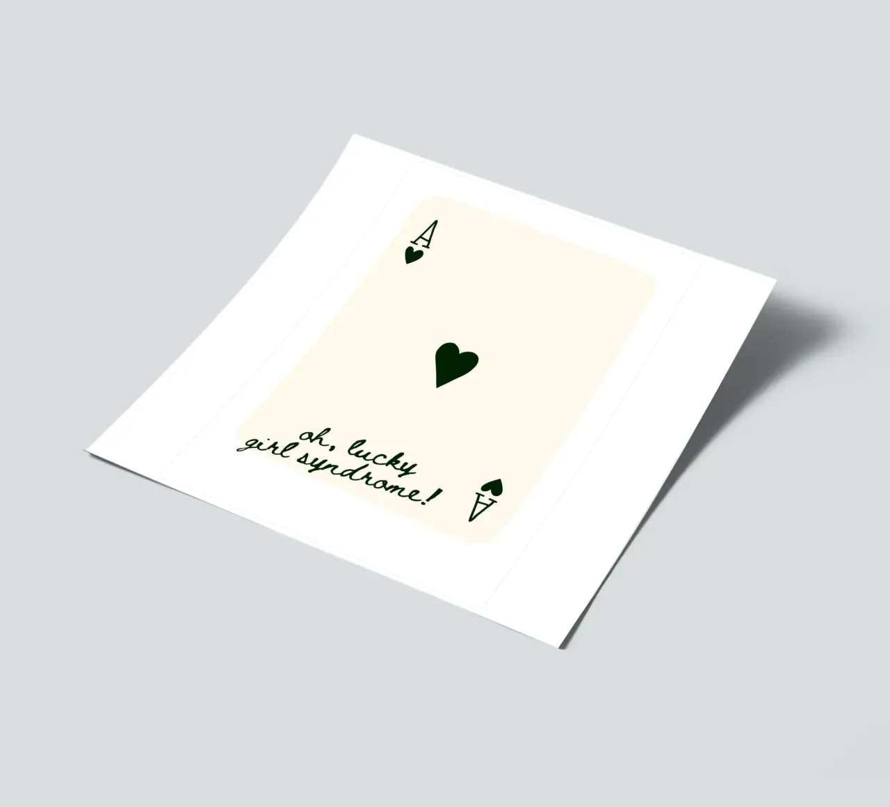 Ace Card Print Trendy Wandkunstdrucke Stickerbogen von pdigitalprints
