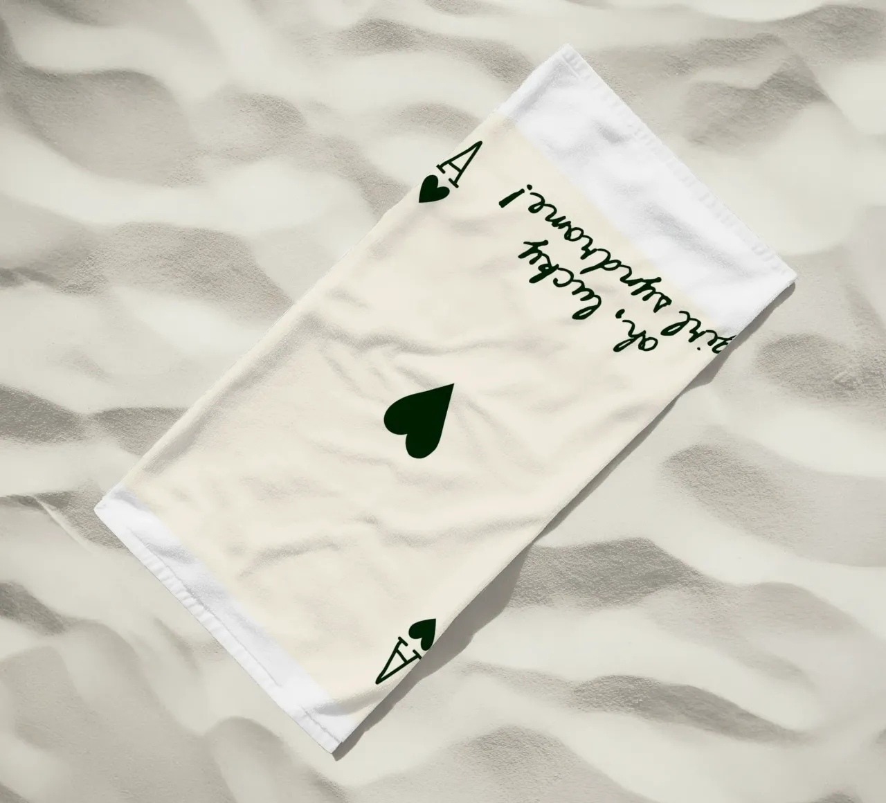 Ace Card Print Trendy Wandkunstdrucke Strandtuch von pdigitalprints