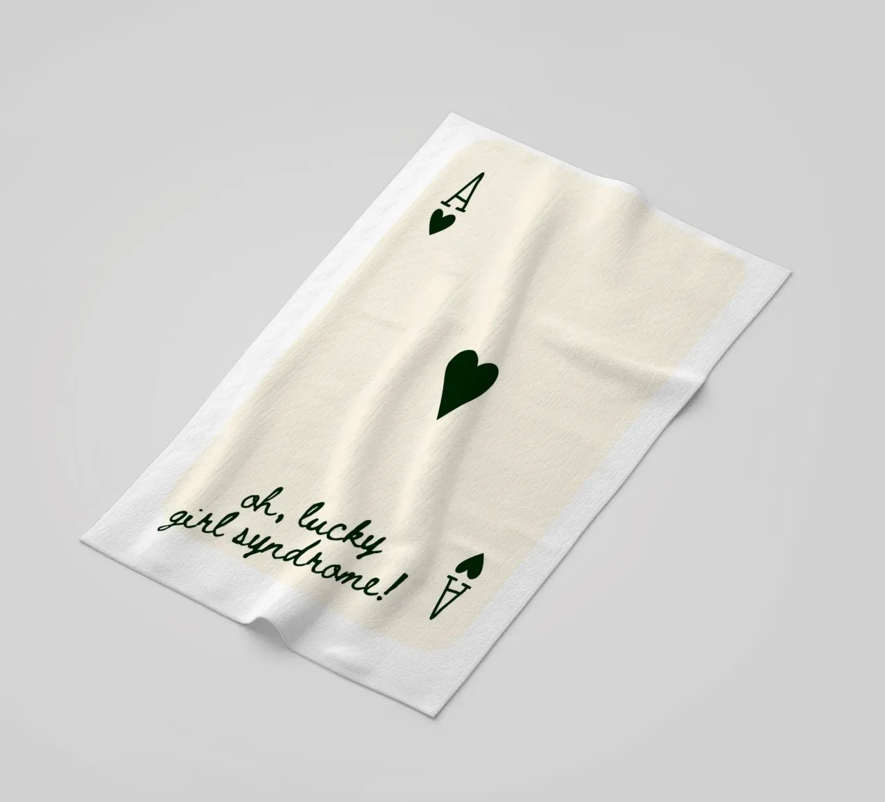 Ace Card Print Trendy Wandkunstdrucke Strandtuch von pdigitalprints