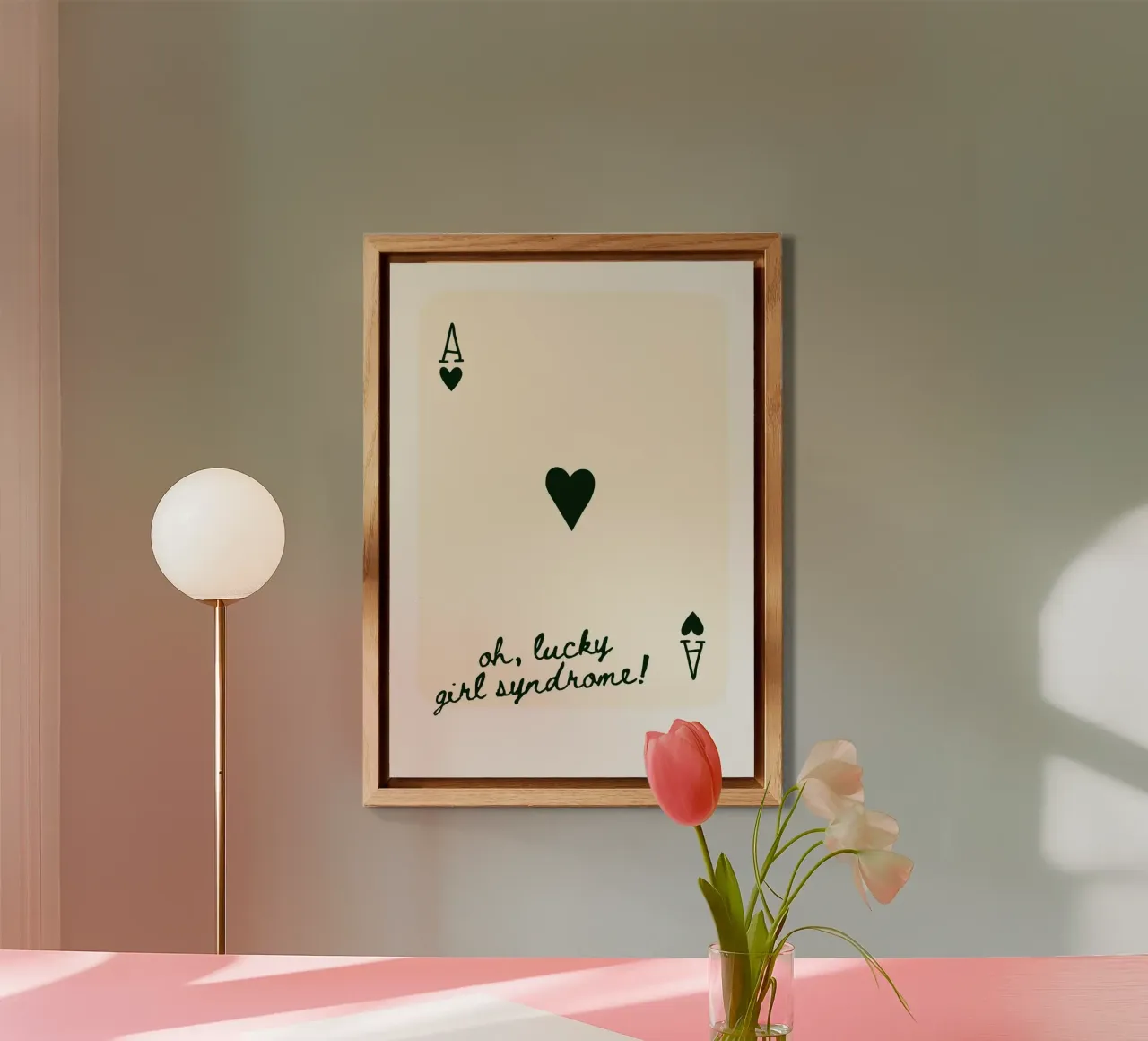 Ace Card Print Trendy Wandkunstdrucke Alu-Dibond von pdigitalprints