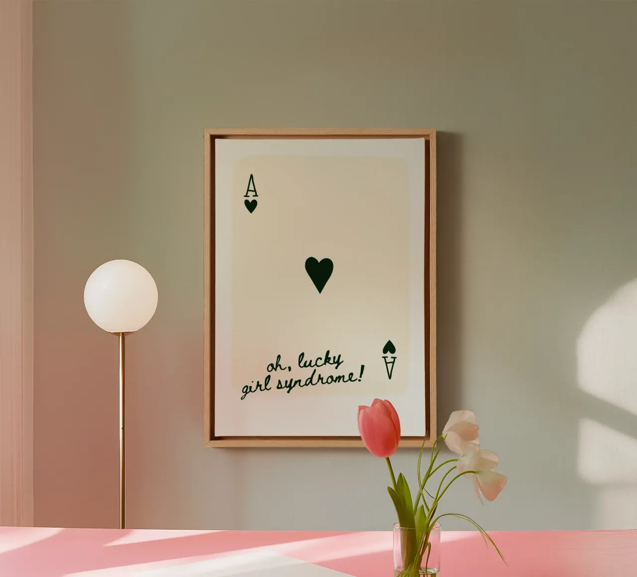 Ace Card Print Trendy Wandkunstdrucke Leinwand von pdigitalprints