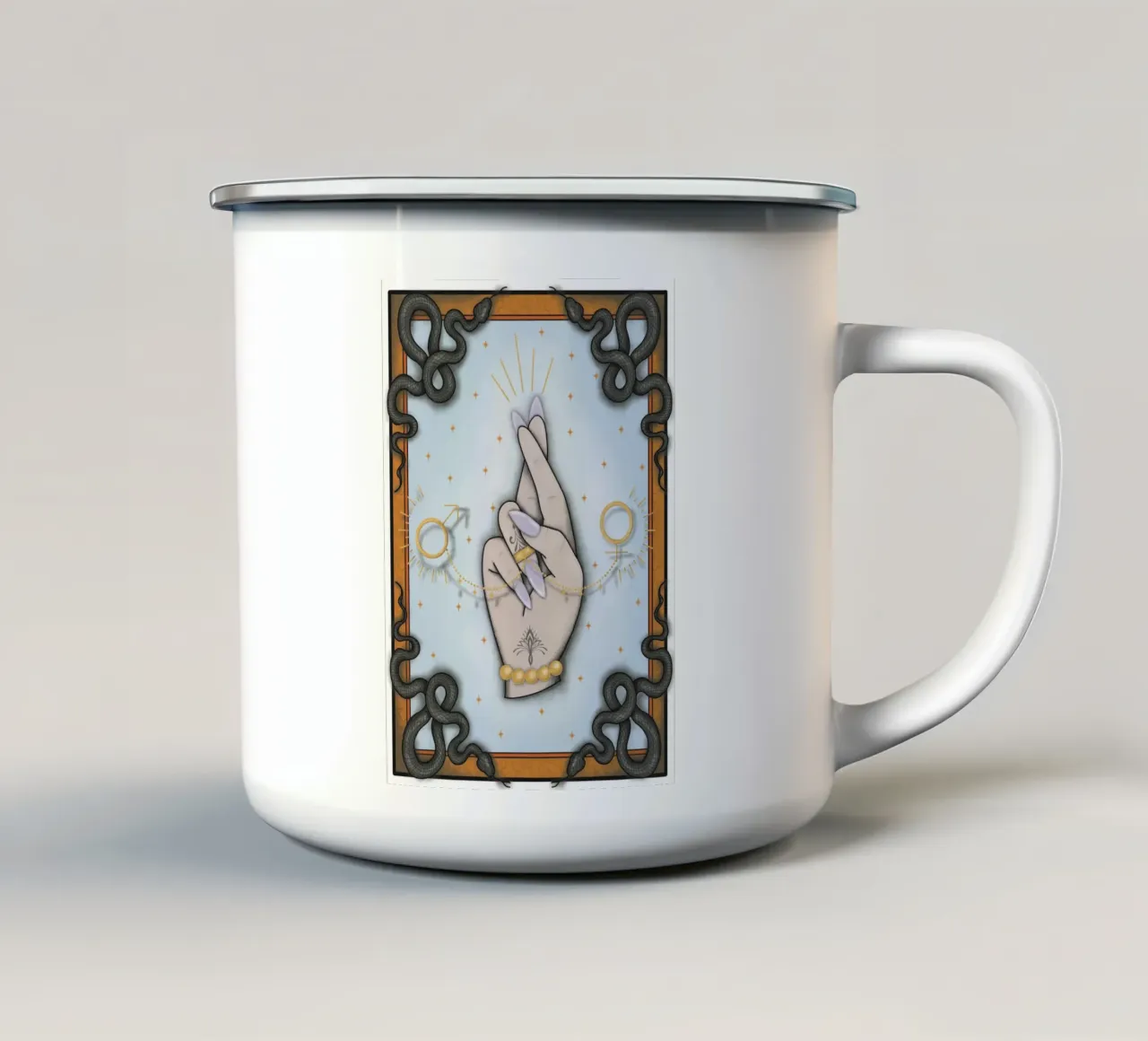 Gender tazza in smalto da AtelierTamtam
