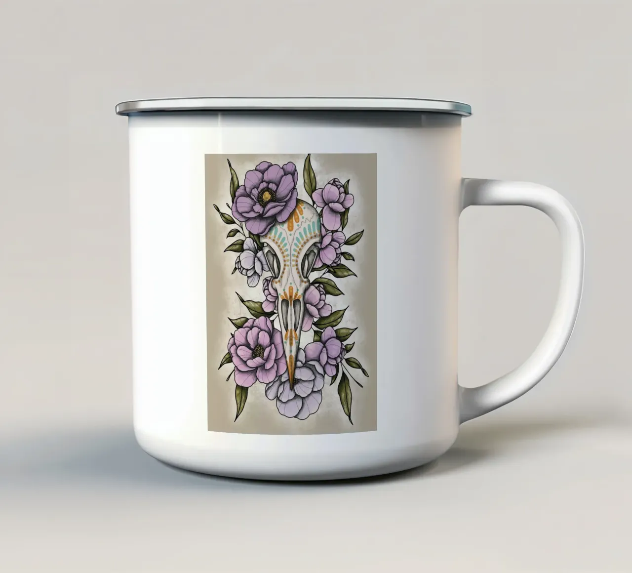 Muerte tazza in smalto da AtelierTamtam
