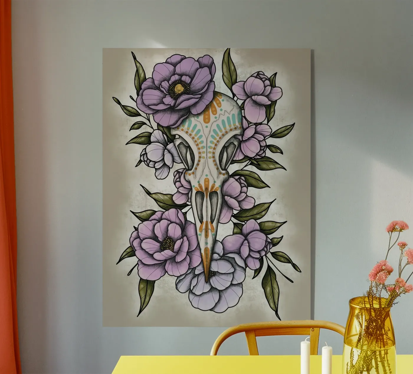 Muerte acryl van AtelierTamtam
