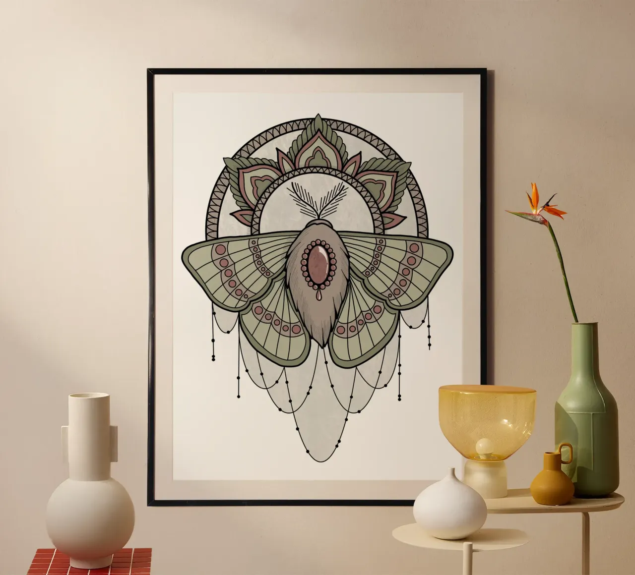 Mandalamotte poster de AtelierTamtam