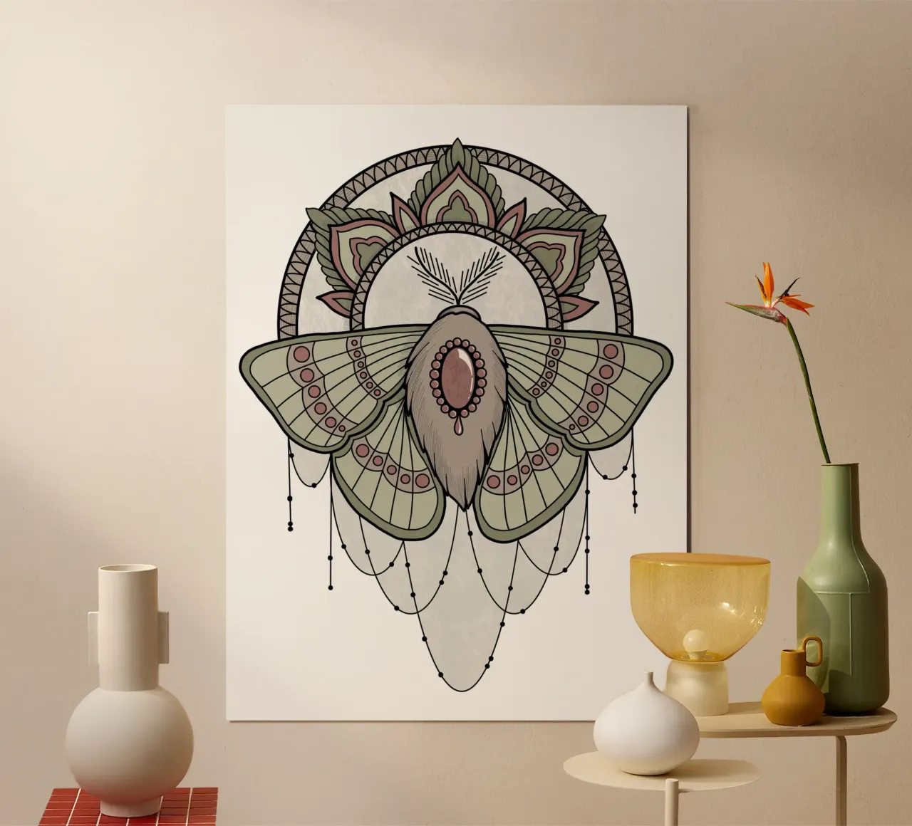Mandalamotte poster de AtelierTamtam