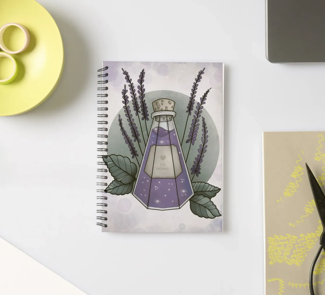Magic Potion spiral notebook by AtelierTamtam