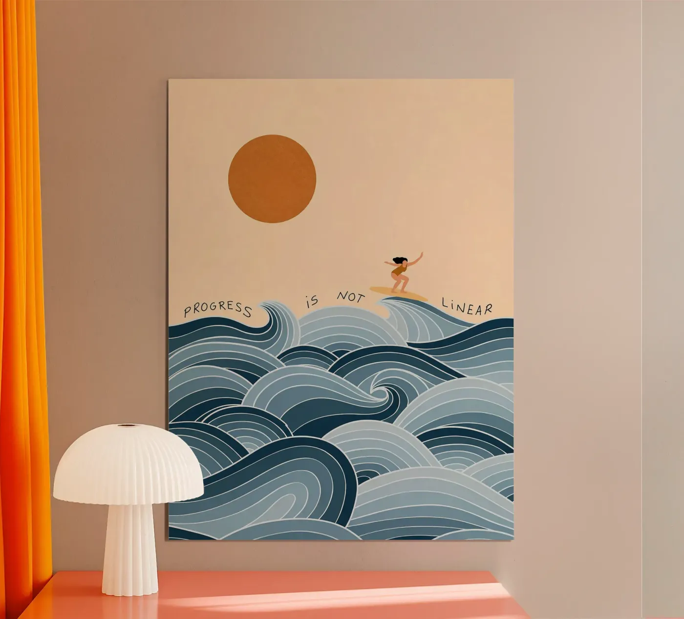 Progress Is Not Linear Poster von Jasonheeran