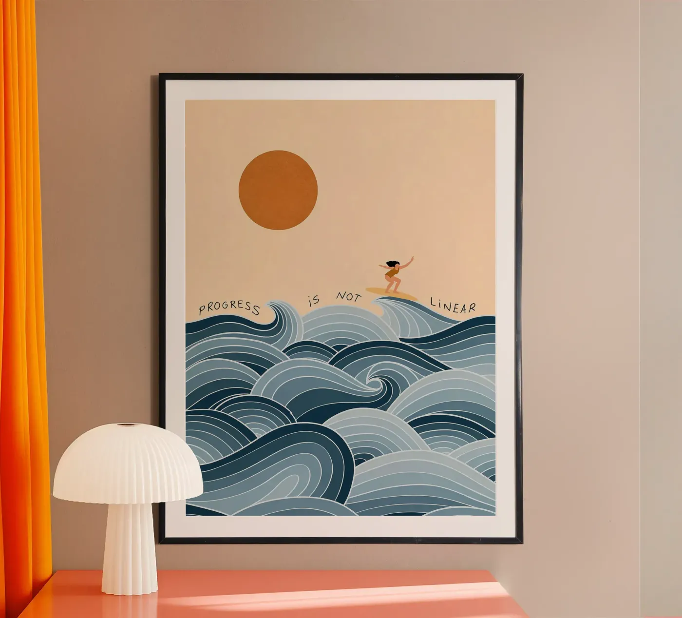 Progress Is Not Linear Poster von Jasonheeran