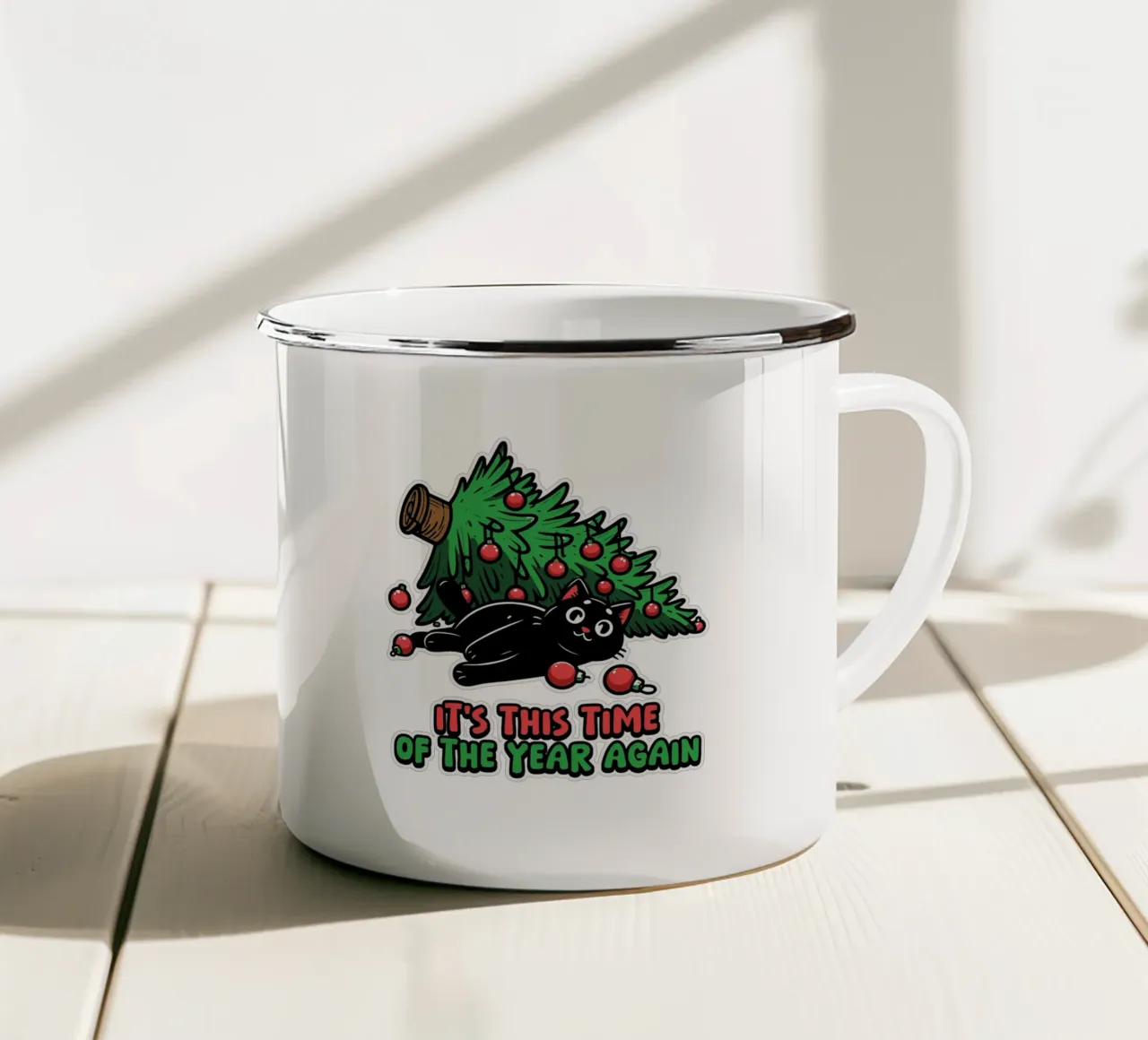 It's This Time of the Year Again tazza in smalto da edsonramosart