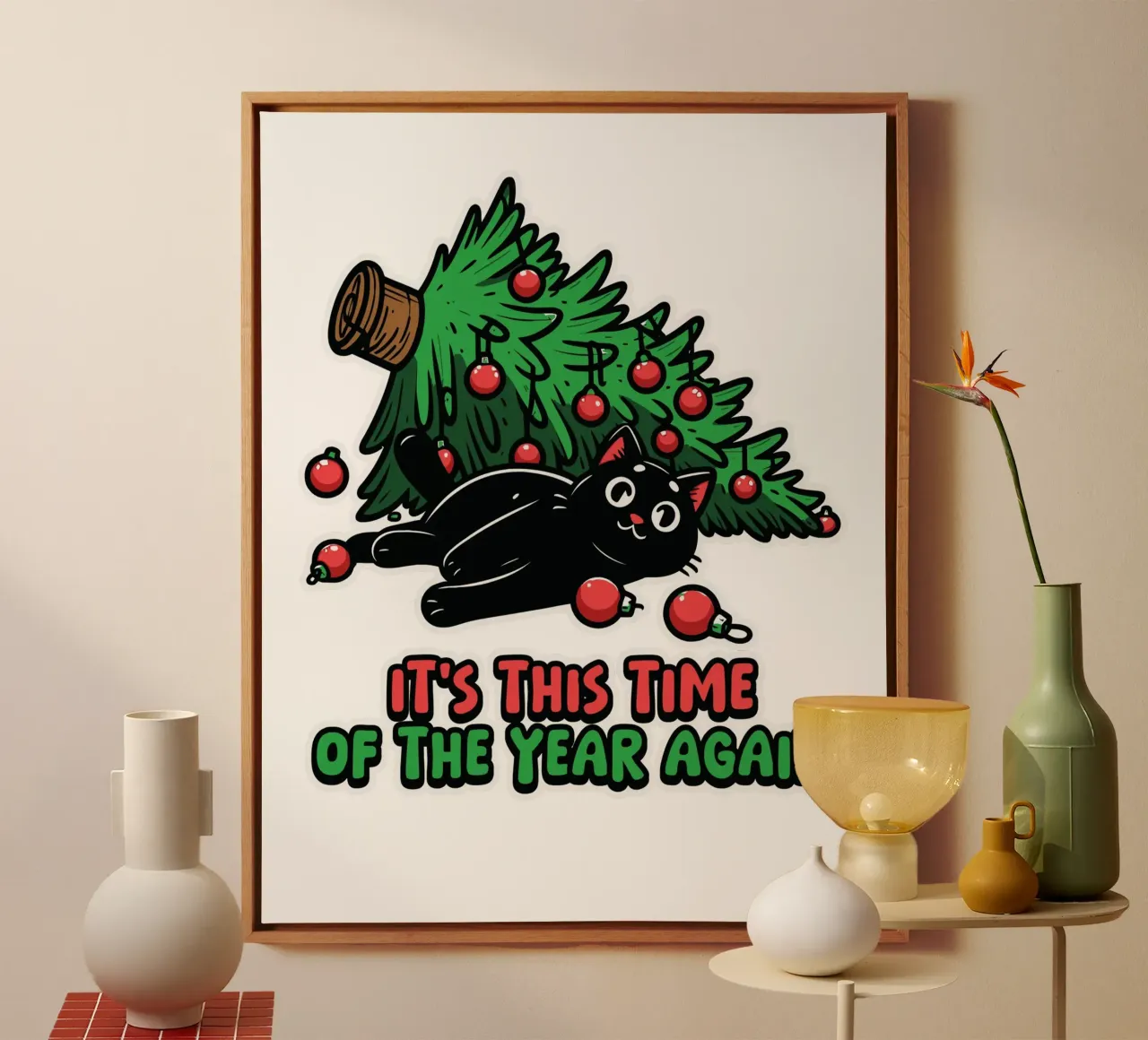 It's This Time of the Year Again canvas by edsonramosart