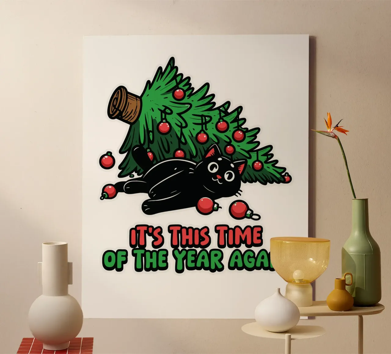 It's This Time of the Year Again canvas by edsonramosart