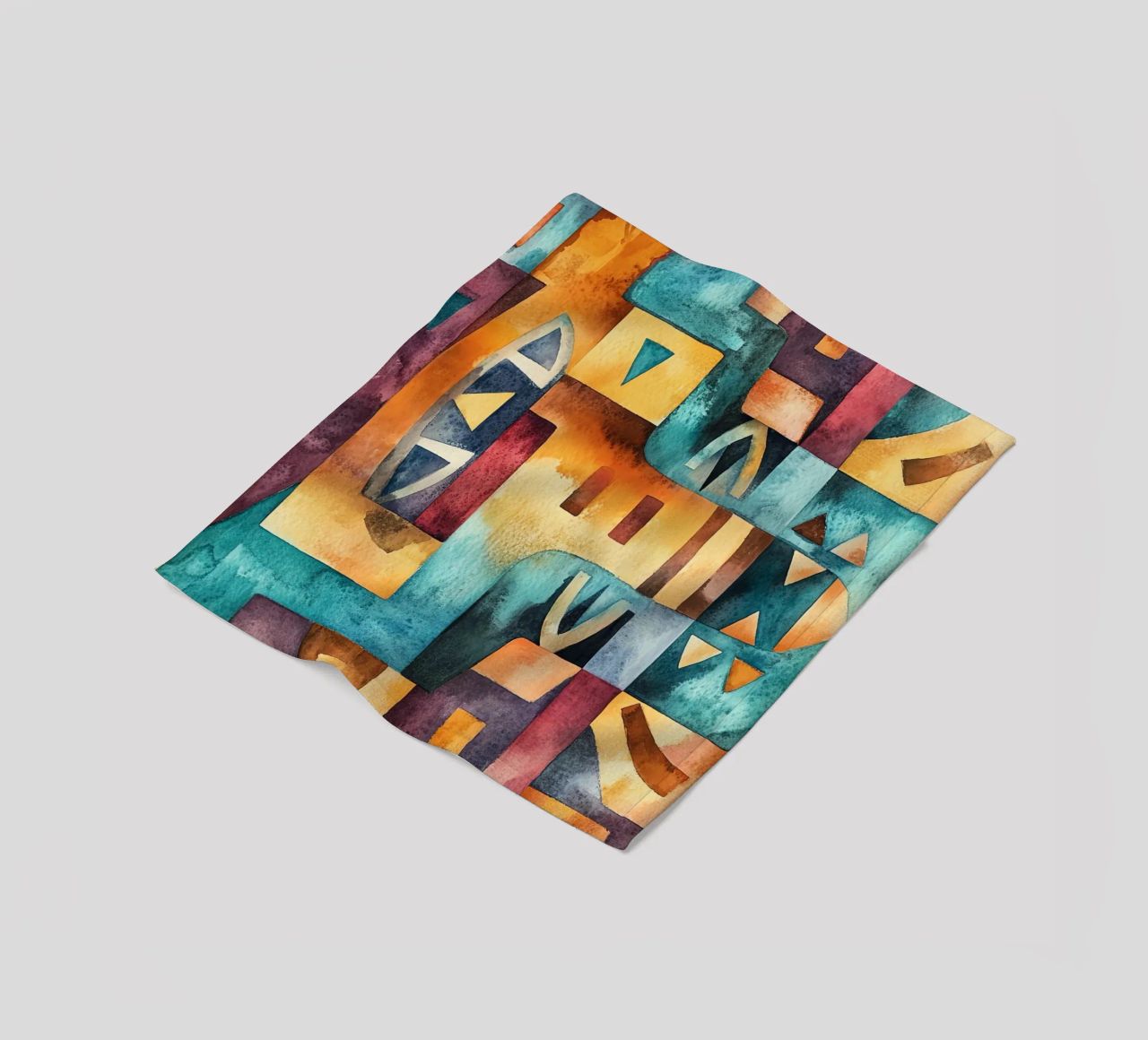 Echoes from Africa fleece blanket by Théïa's Fantasia World