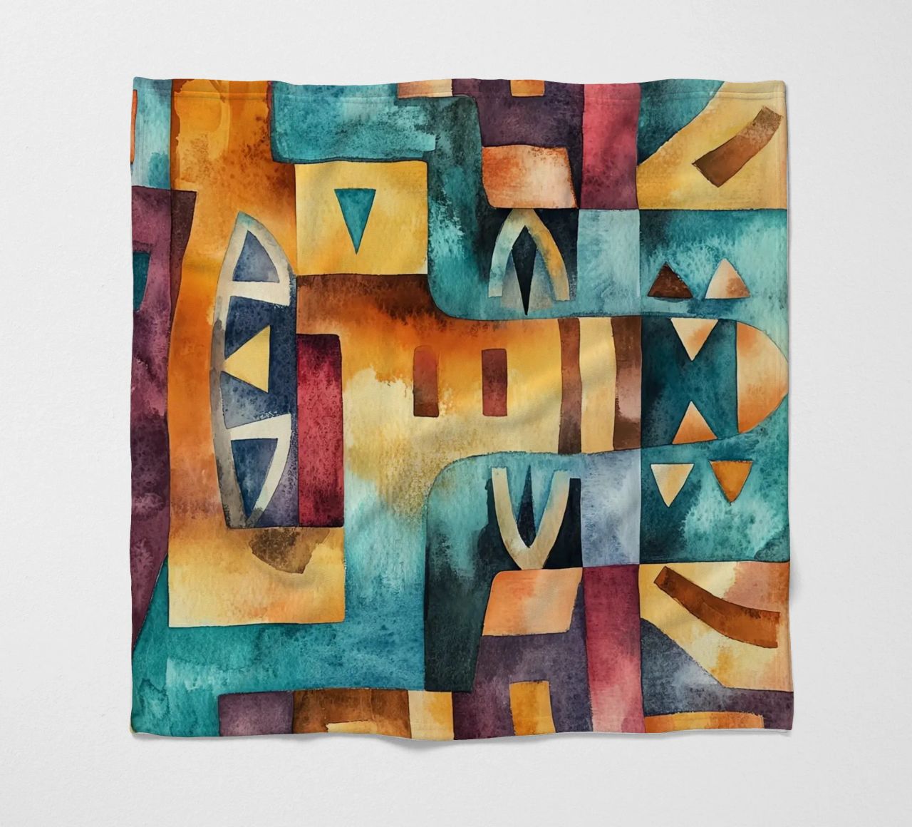 Echoes from Africa fleece blanket by Théïa's Fantasia World