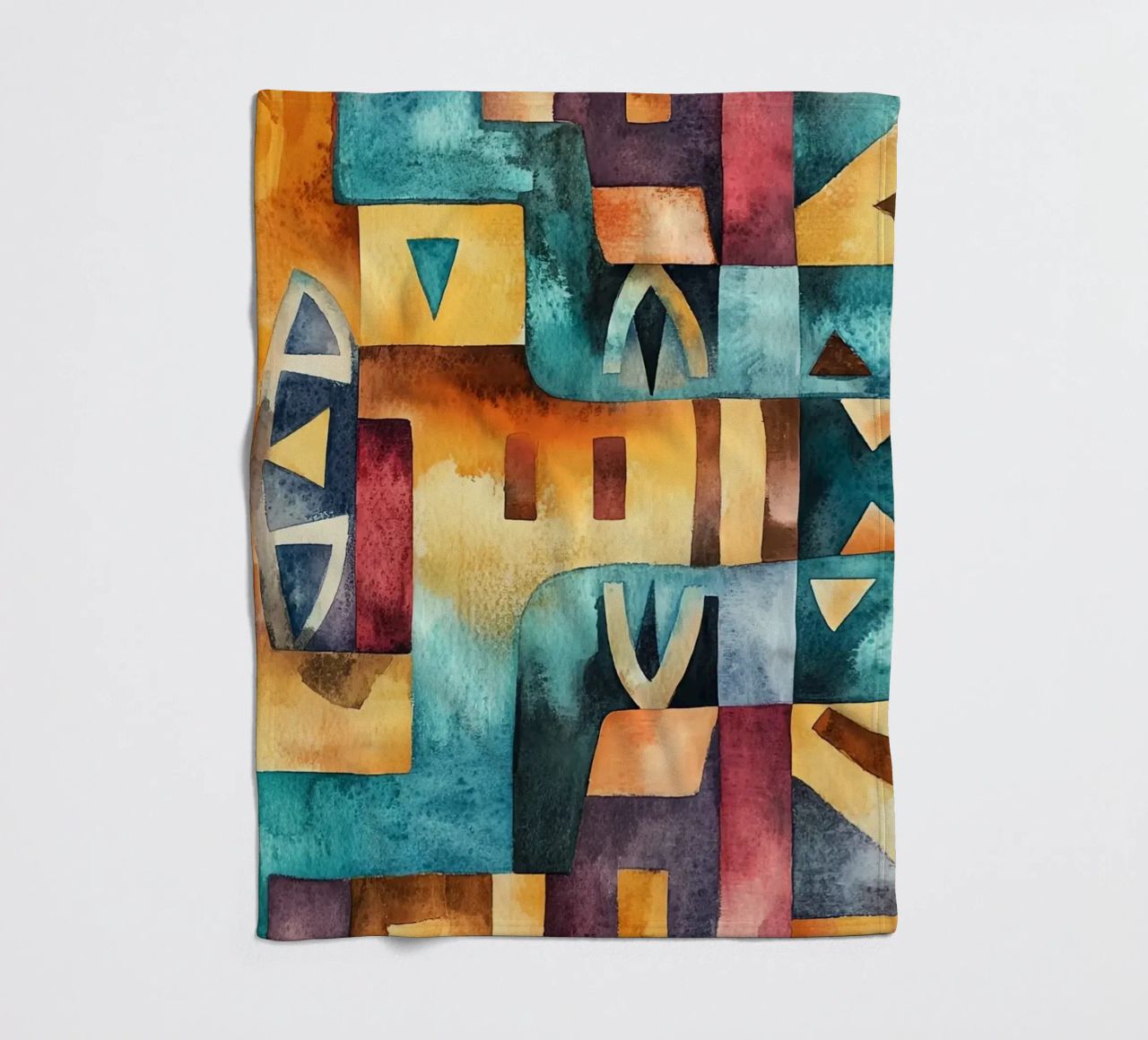 Echoes from Africa fleece blanket by Théïa's Fantasia World