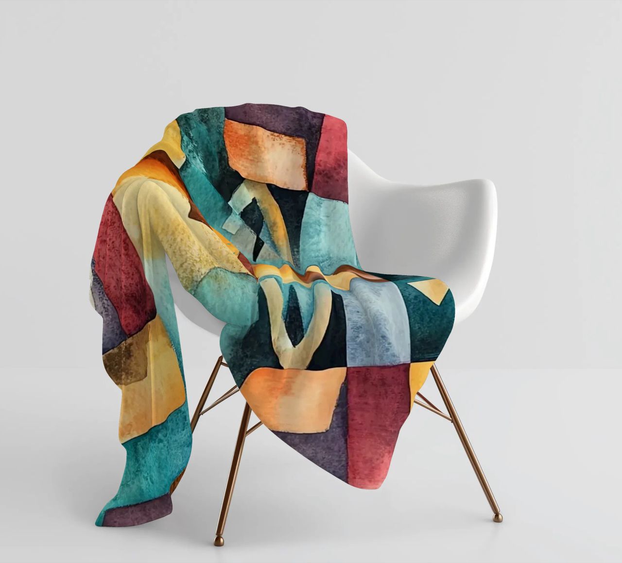 Echoes from Africa fleece blanket by Théïa's Fantasia World