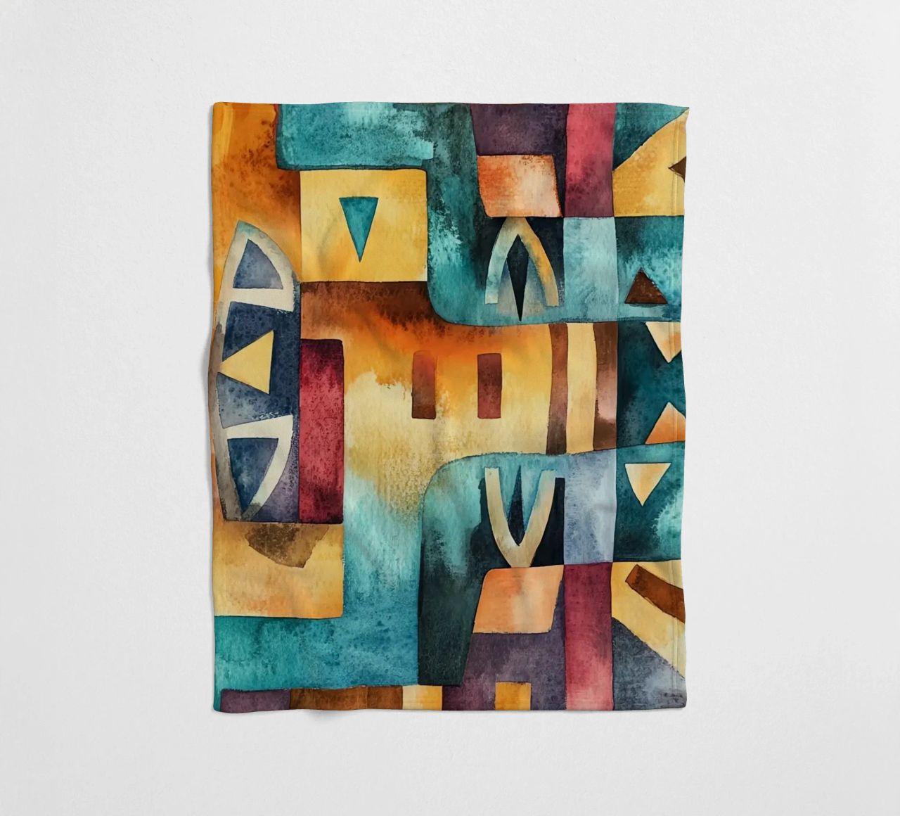Echoes from Africa fleece blanket by Théïa's Fantasia World