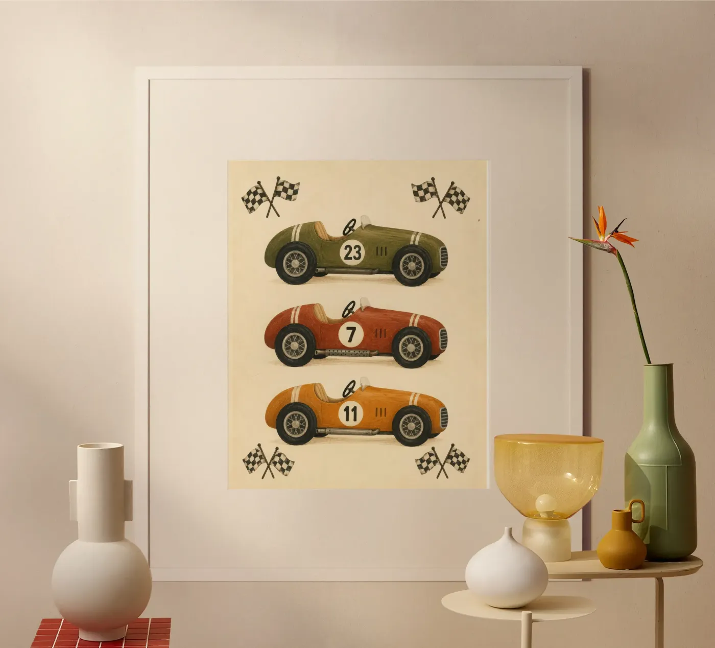 Auto da corsa poster da lance cated