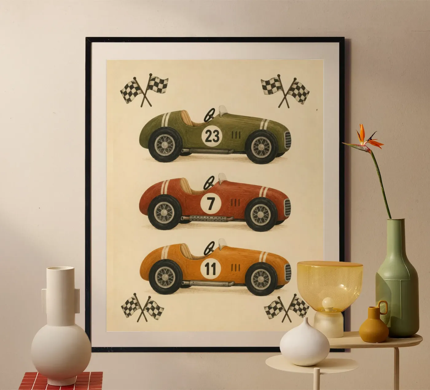 Auto da corsa poster da lance cated