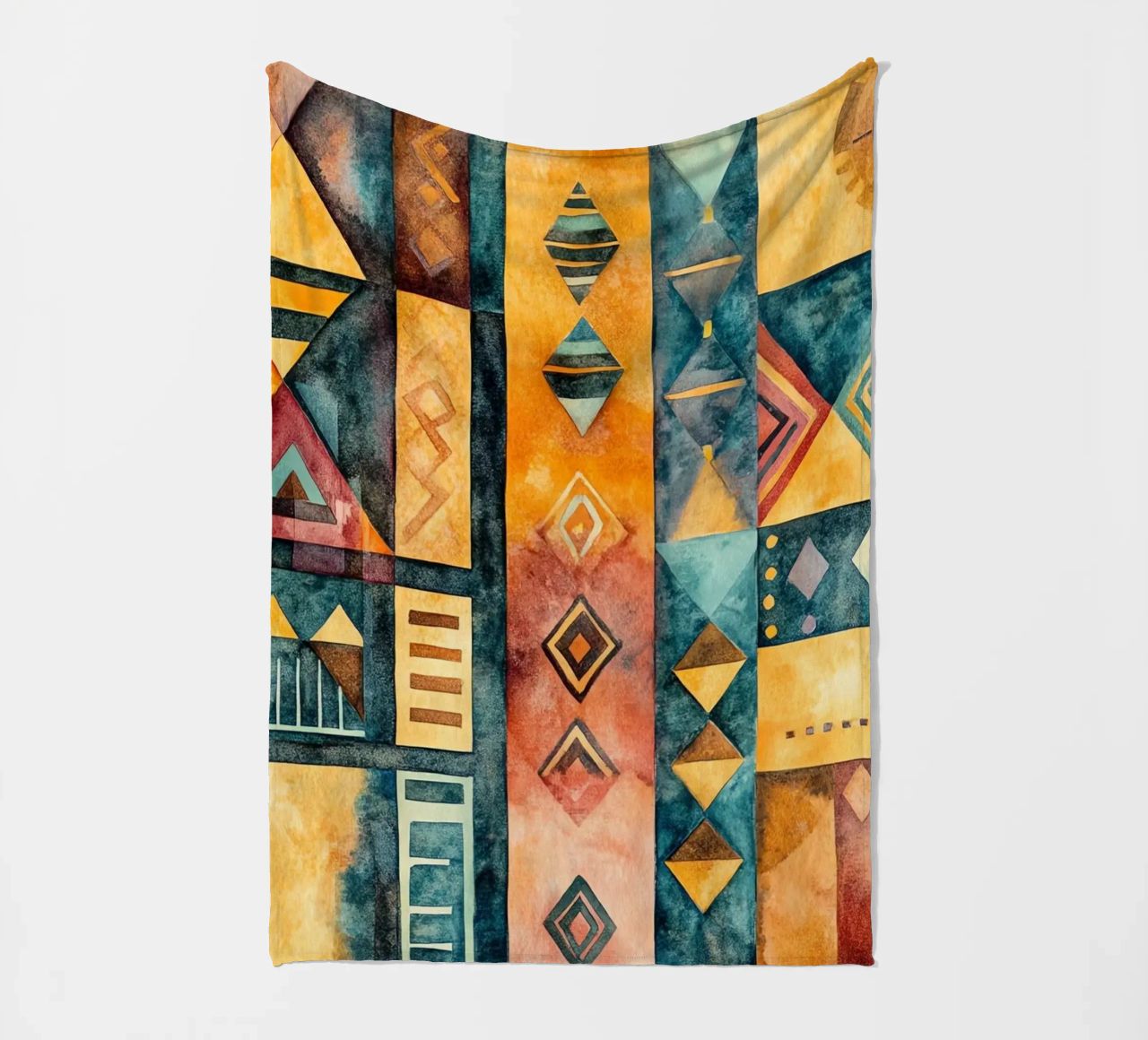 Échos d’Afrique fleece blanket by Théïa's Fantasia World
