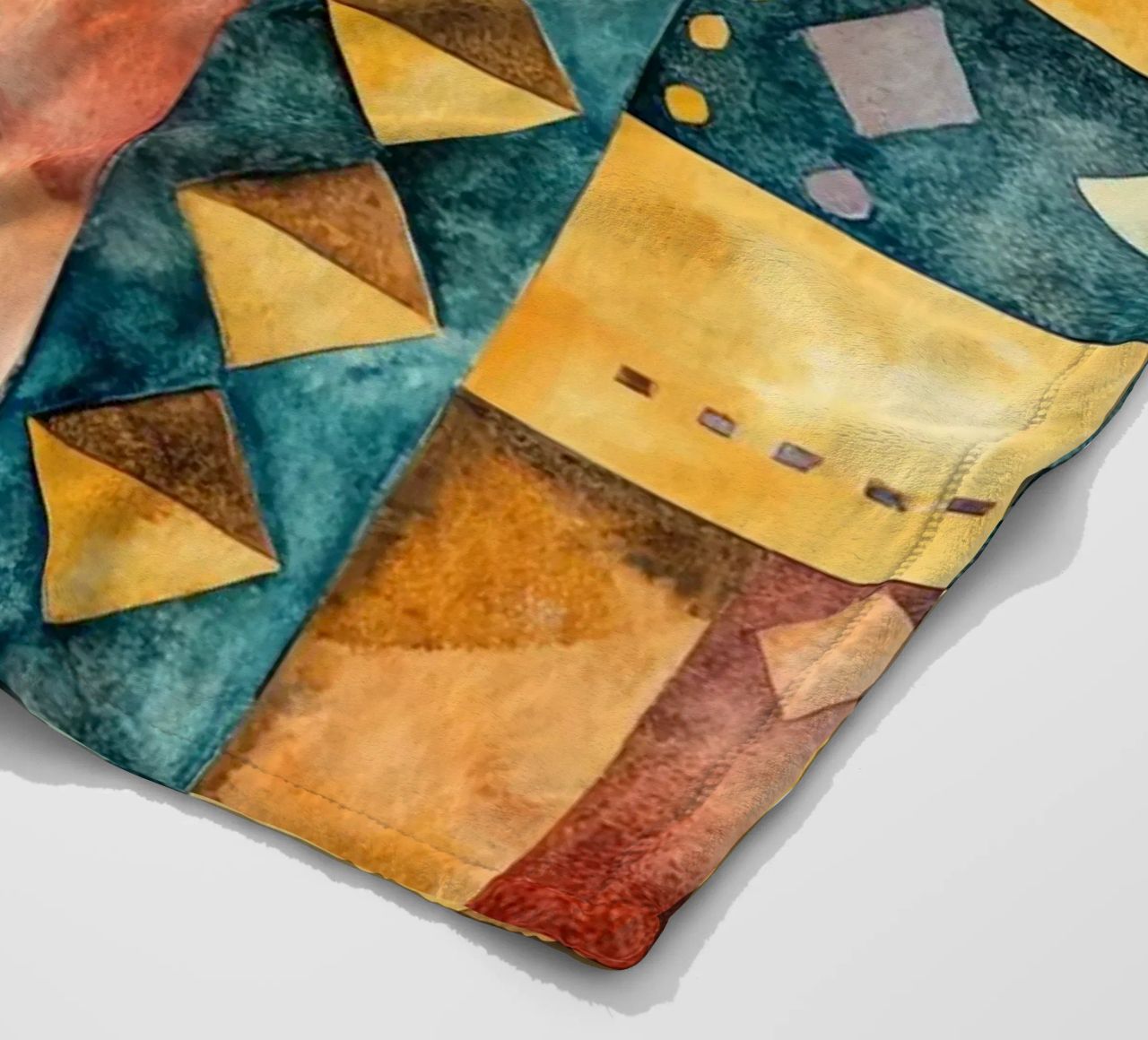 Échos d’Afrique fleece blanket by Théïa's Fantasia World