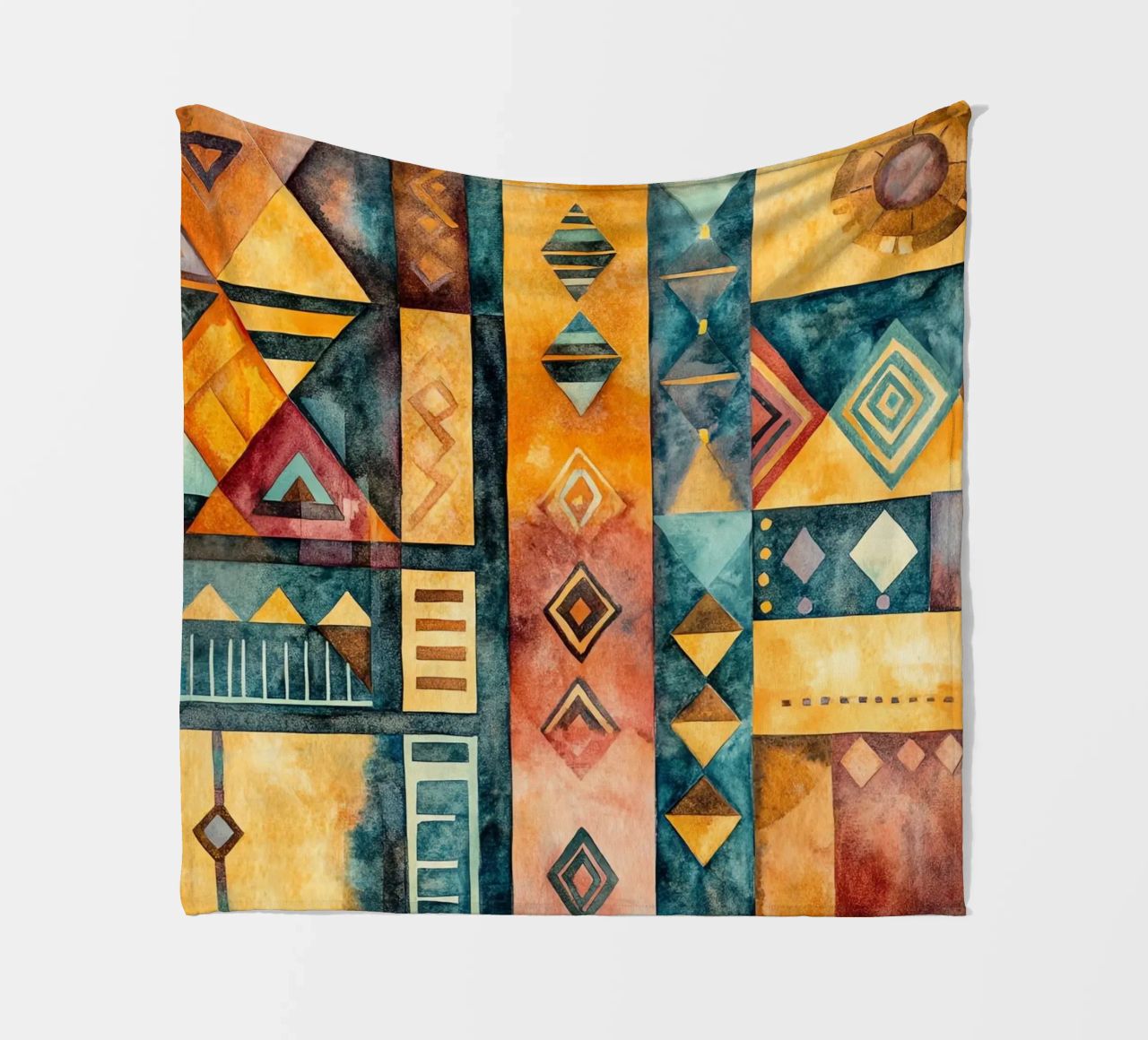Échos d’Afrique fleece blanket by Théïa's Fantasia World