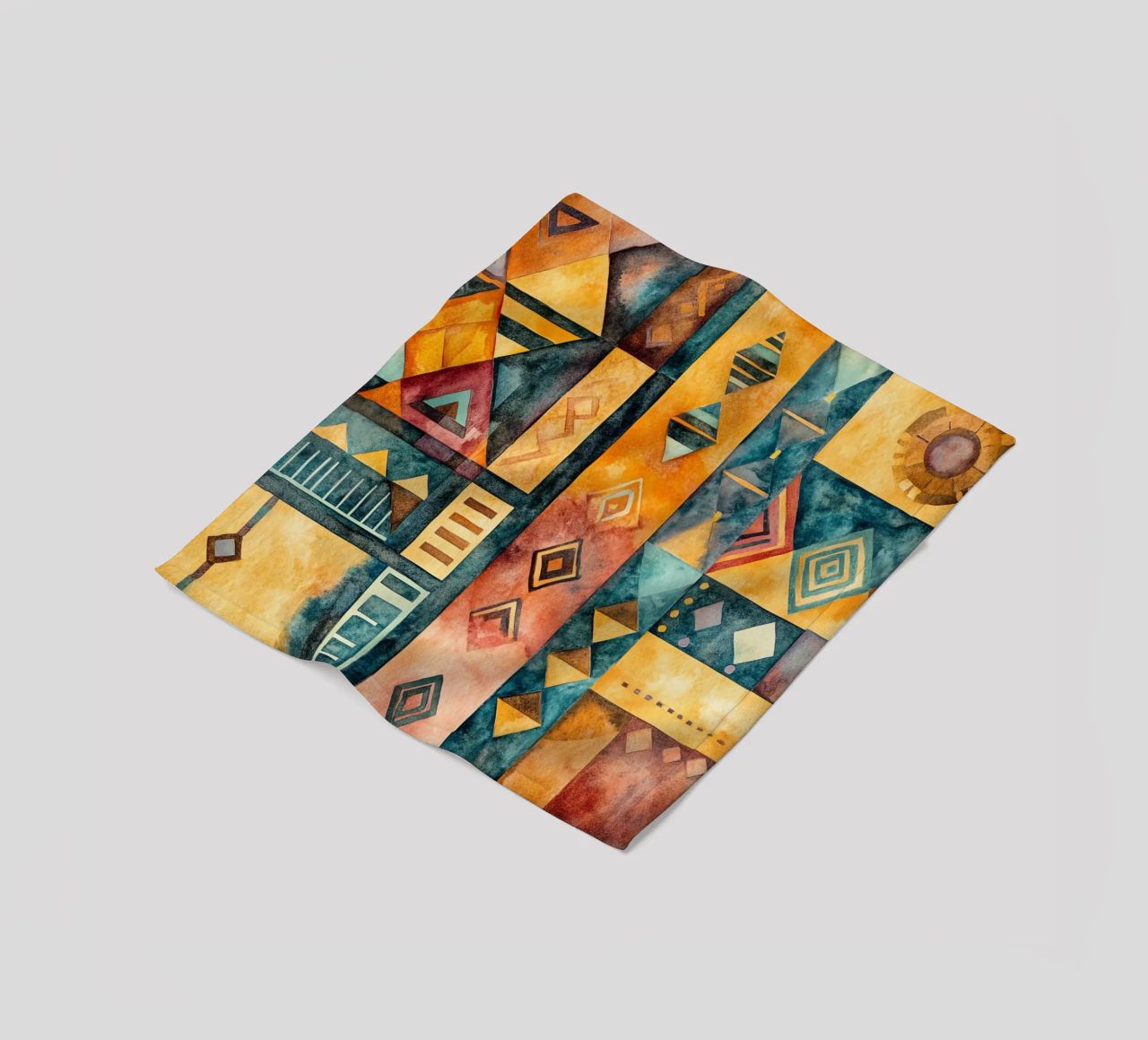 Échos d’Afrique fleece blanket by Théïa's Fantasia World