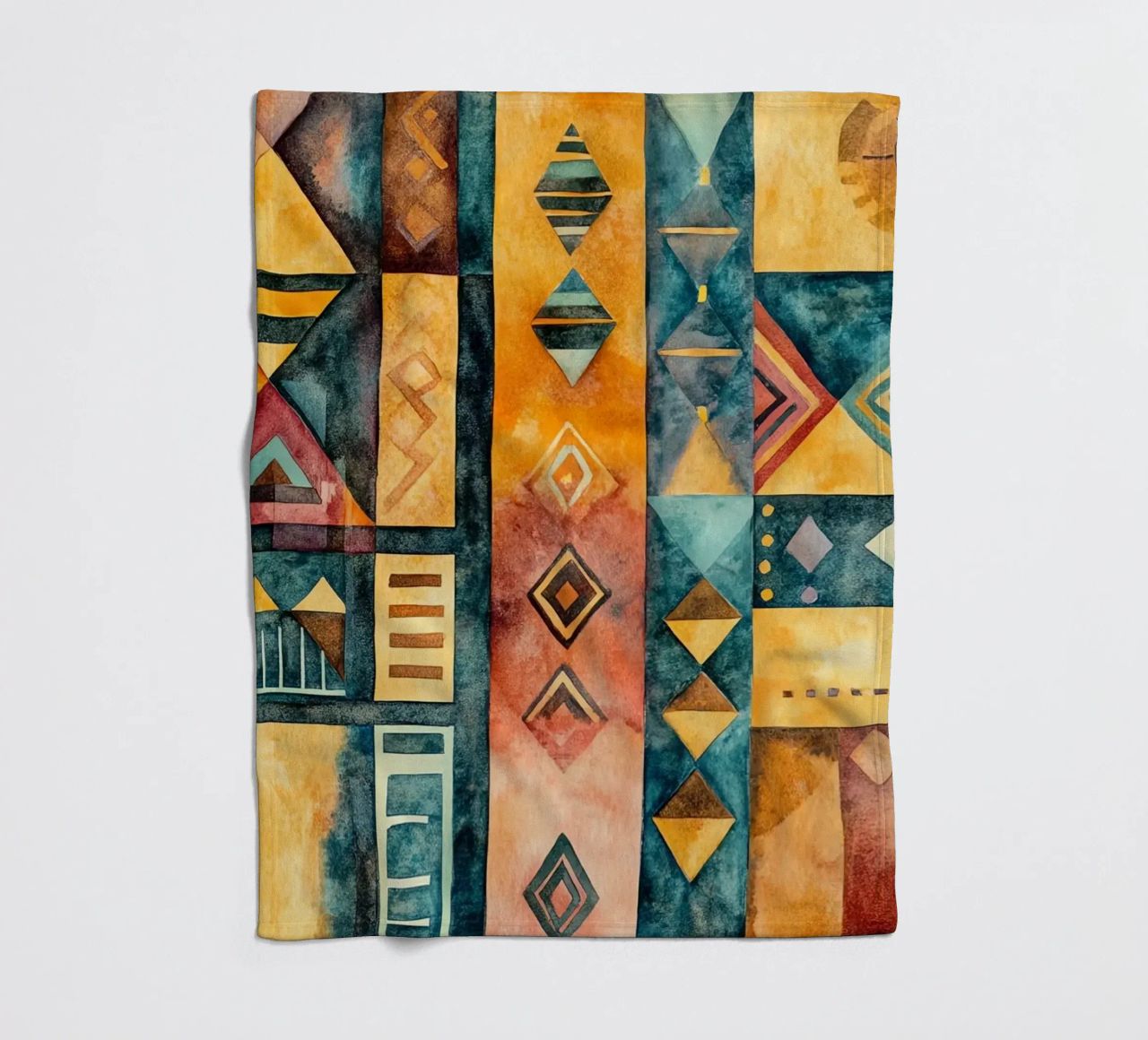 Échos d’Afrique fleece blanket by Théïa's Fantasia World