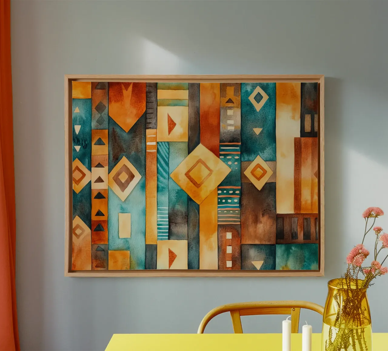 Échos d’Afrique canvas met Baklijst van Théïa's Fantasia World
