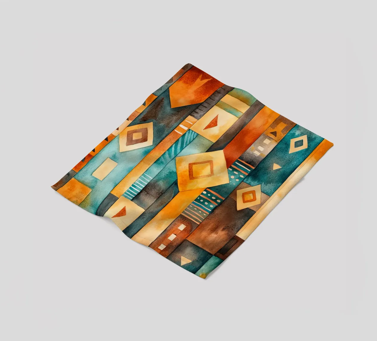 Échos d’Afrique fleece blanket by Théïa's Fantasia World